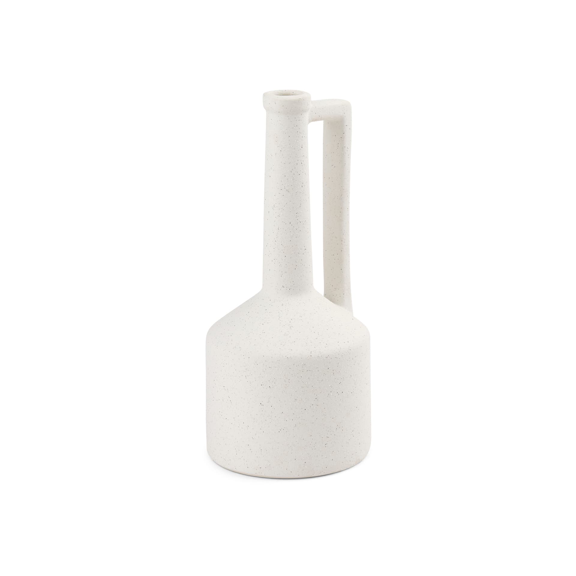 Burton 14.2H Medium White Ceramic Jug Vase — product photograph