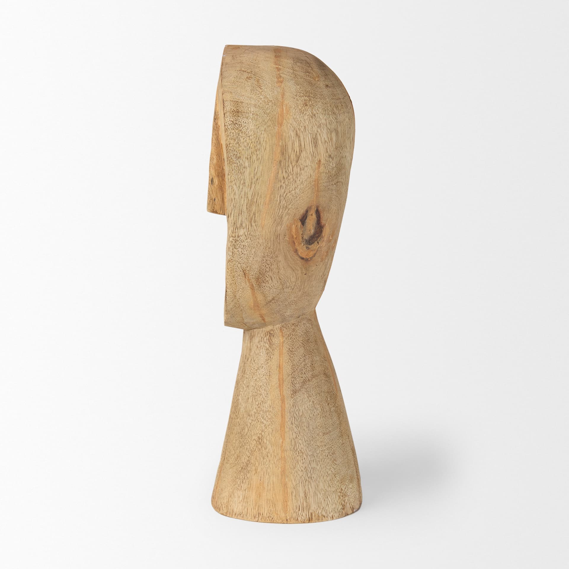 Ivan Large Wooden Head Sculpture — product photograph