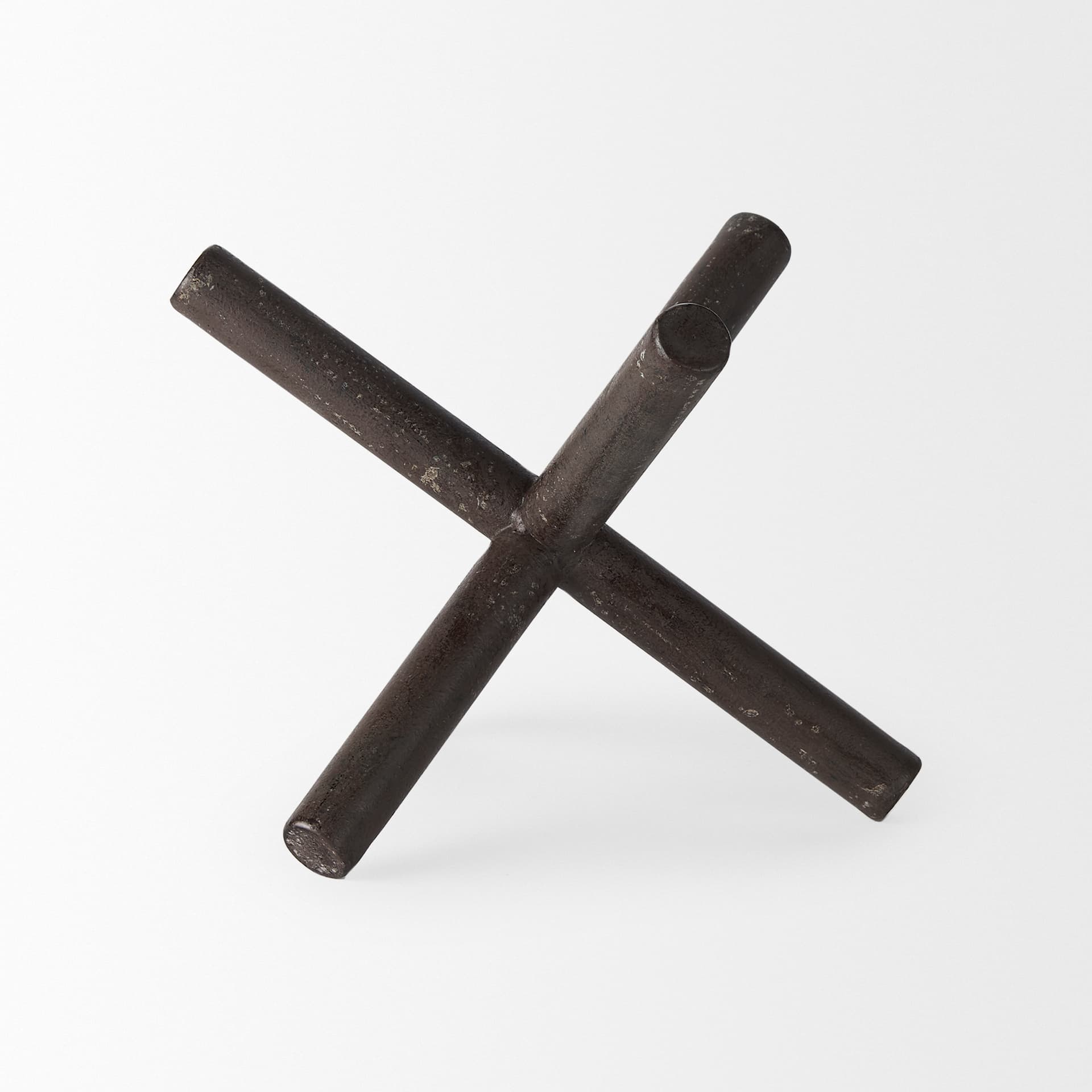 Astericks II (Medium) 8L x 7W Brown Metal Decor Object — product photograph