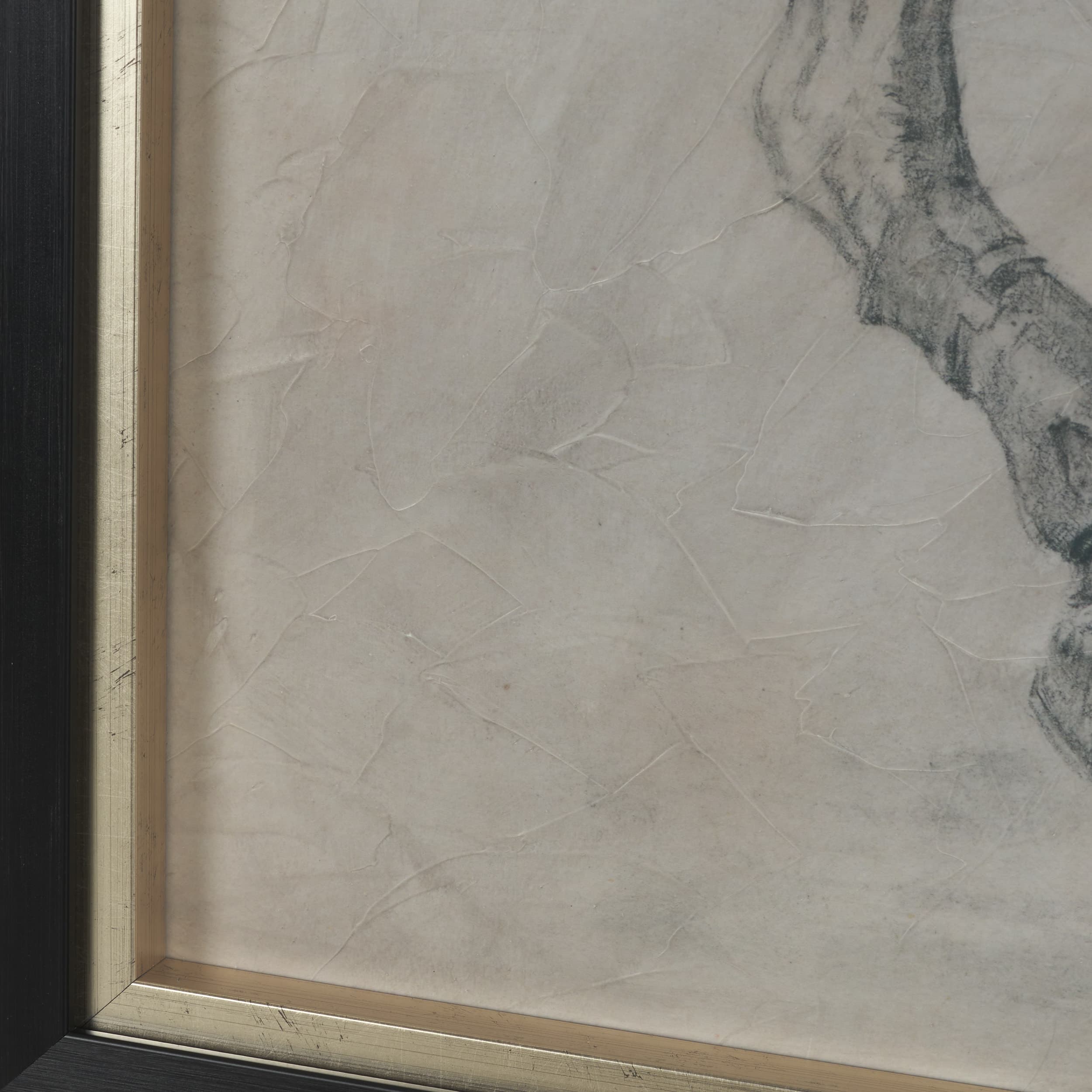 Polo Player I by Mercana Studio a Hand Embellished Textured Framed Art Print Matted under Glass — product photograph