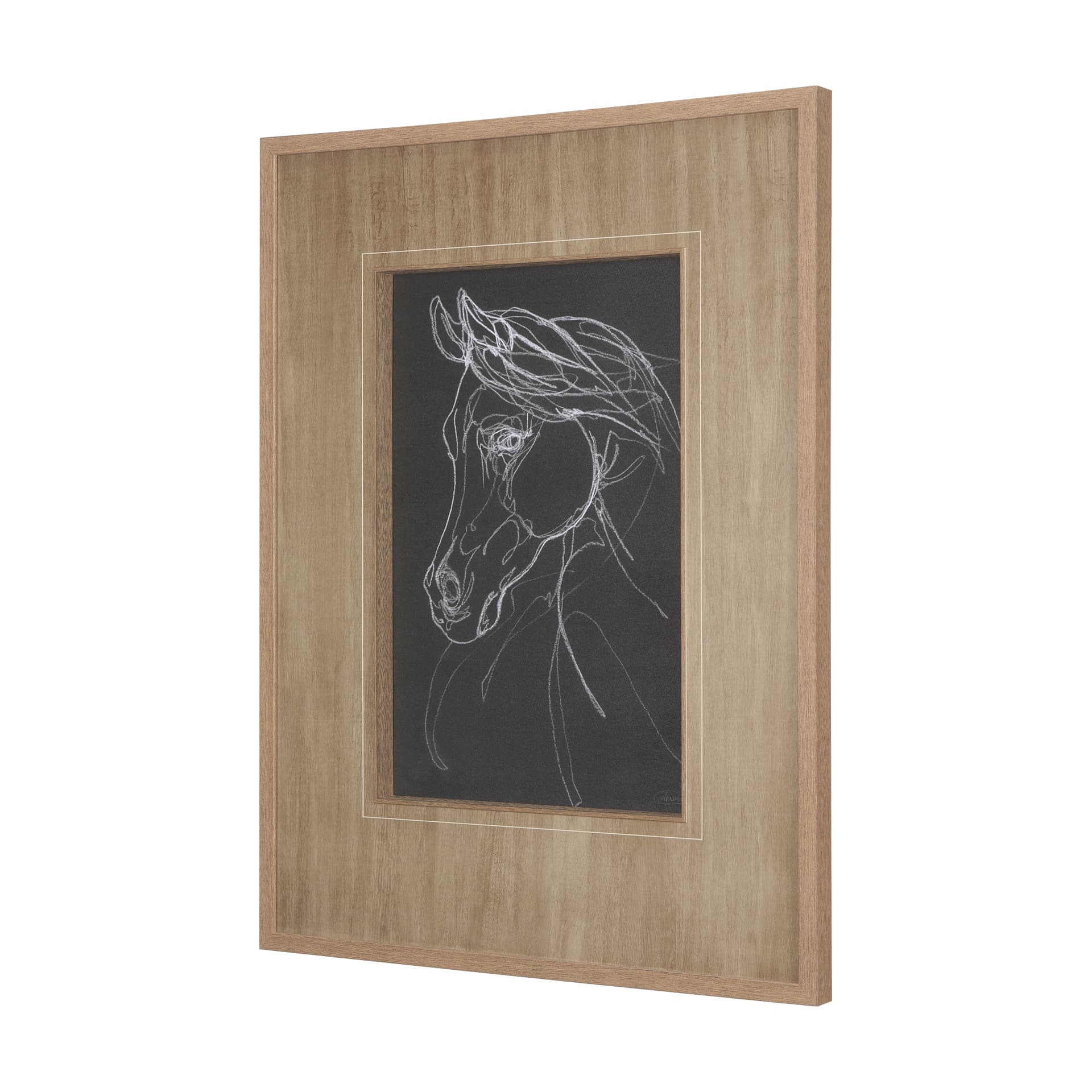 Arabian Dark II by Mercana Studio a Hand Embellished Textured Framed Art Print Matted under Glass — product photograph