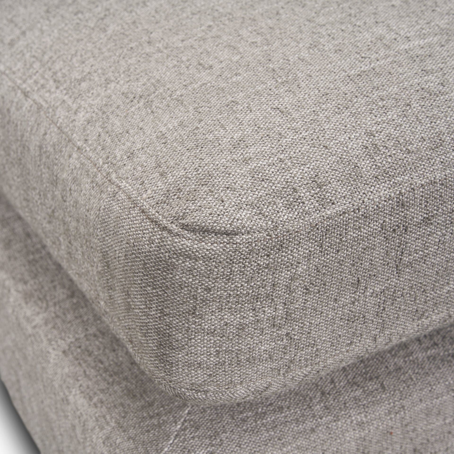 Halston Small Ottoman Light Gray Performance Fabric — product photograph