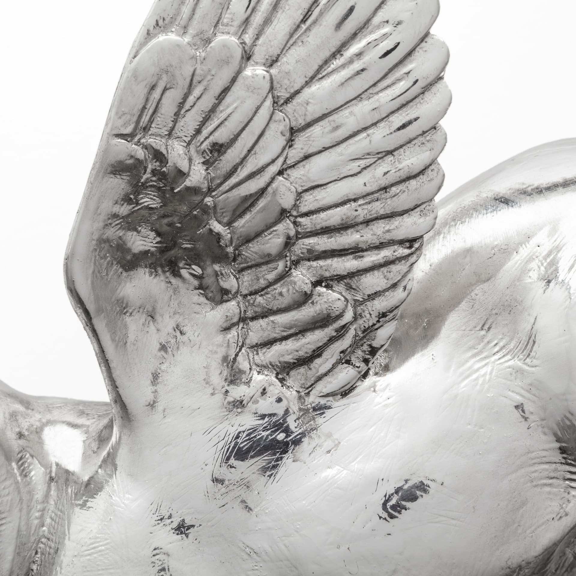 Hogbadi Set of 2 Silver Flying Pigs — product photograph