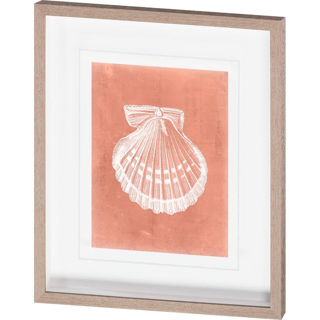 Sealife on Coral VII by Vision Studio Hand Embellished Textured Framed Art Print Matted under Glass — product photograph