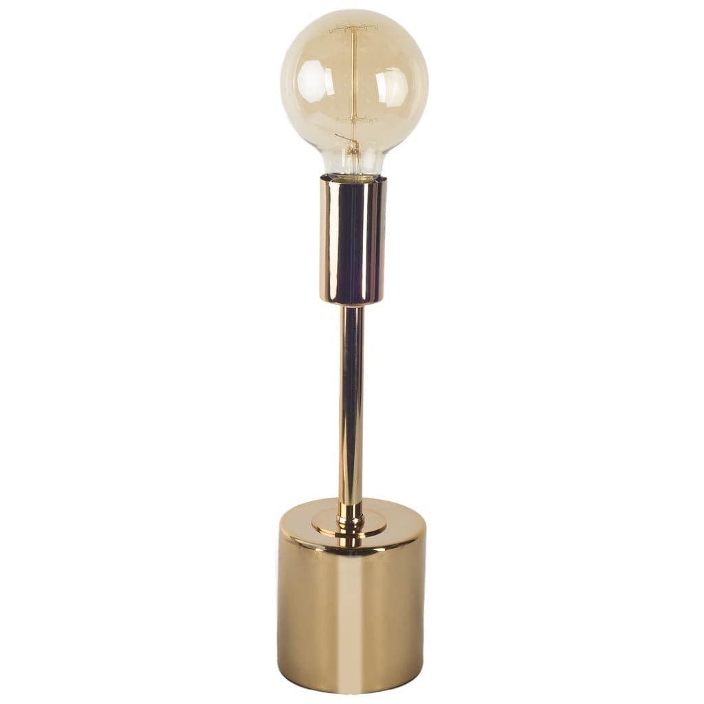Mooney I (17.5"H) Metallic-Gold Metal Shade-less Table Lamp — product photograph