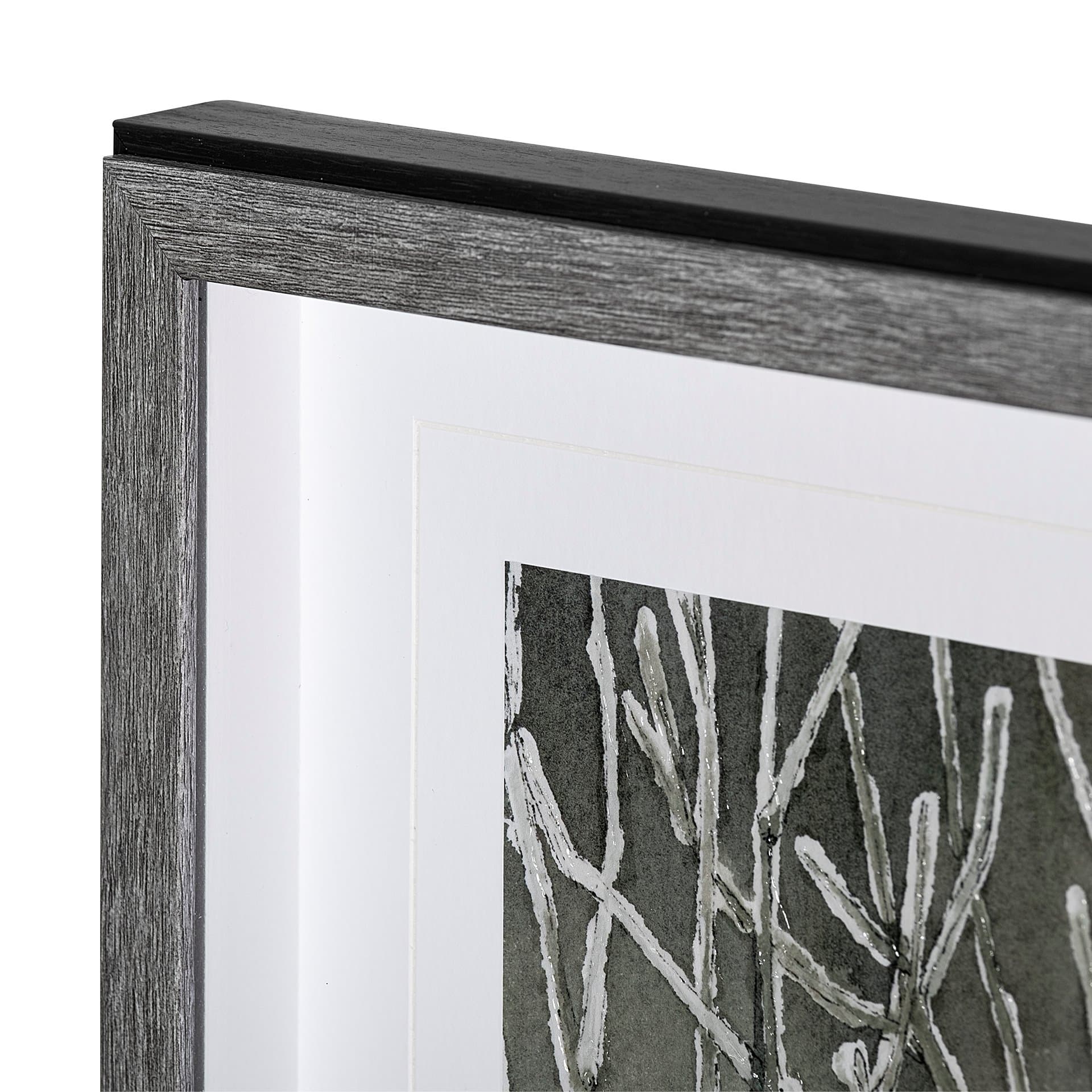 Life in North II by Melody Ducharme a Hand Embellished Textured Framed Art Print Matted under Glass — product photograph