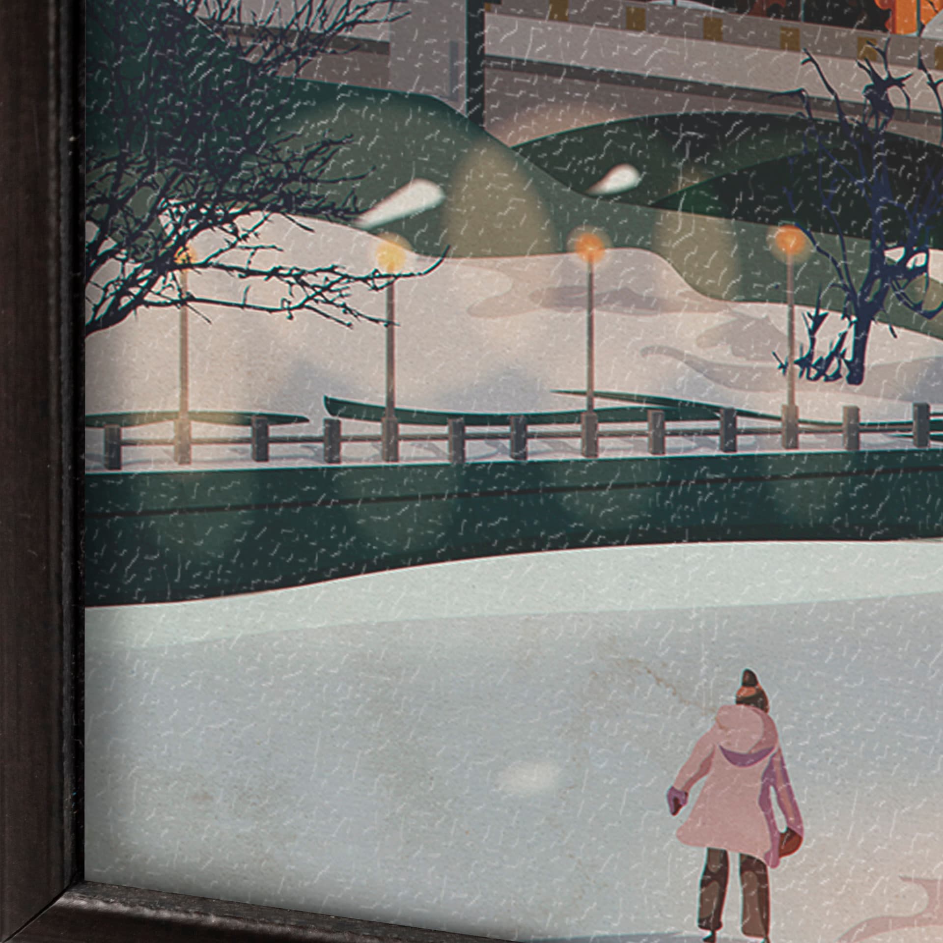 Ottawa Go Canada (SM) by Mercana Studio a Hand Embellished Decograph Framed Art Print — product photograph