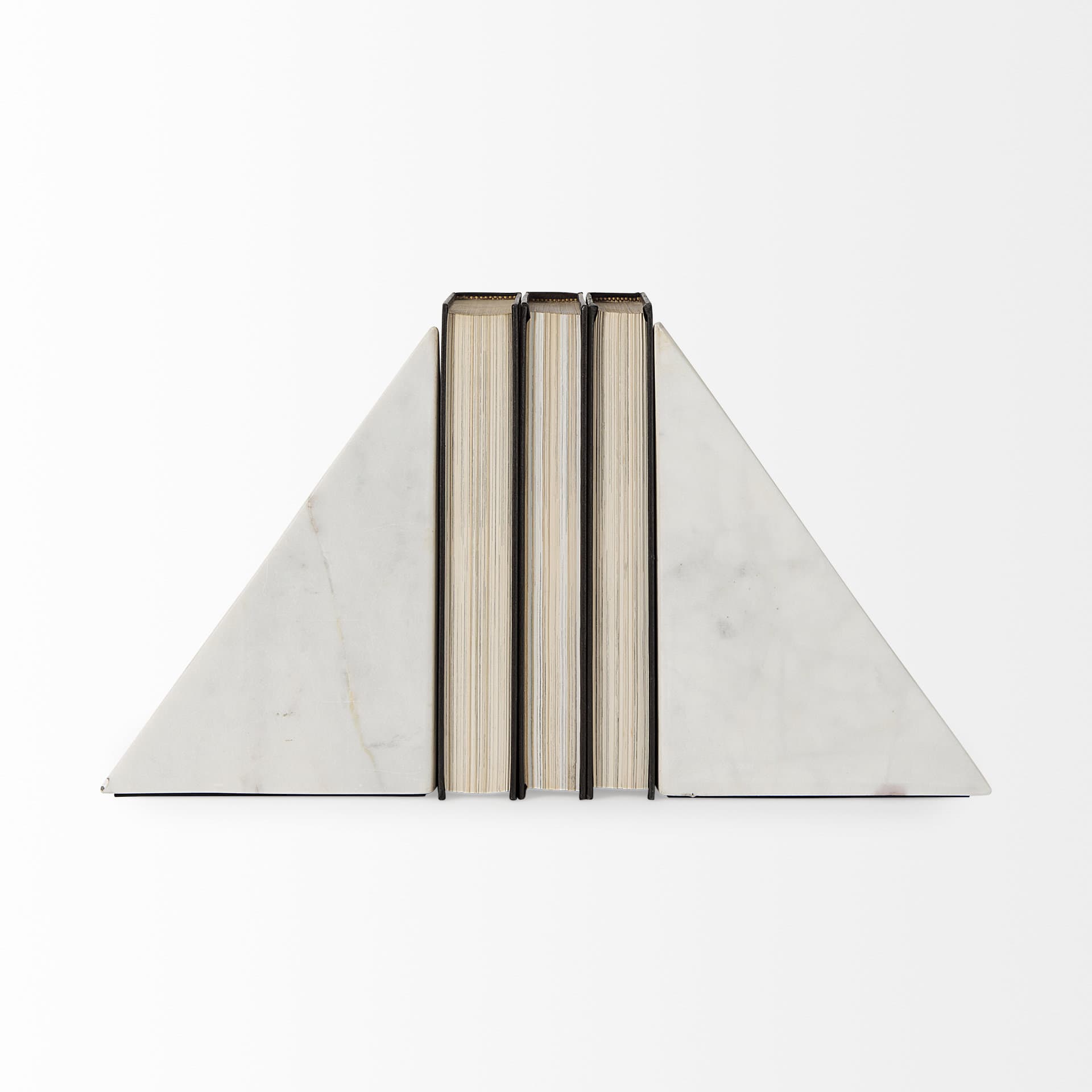 Sophia 8.0"L x 6.0"W x 7.0"H Marble Set Of Two Bookends — product photograph