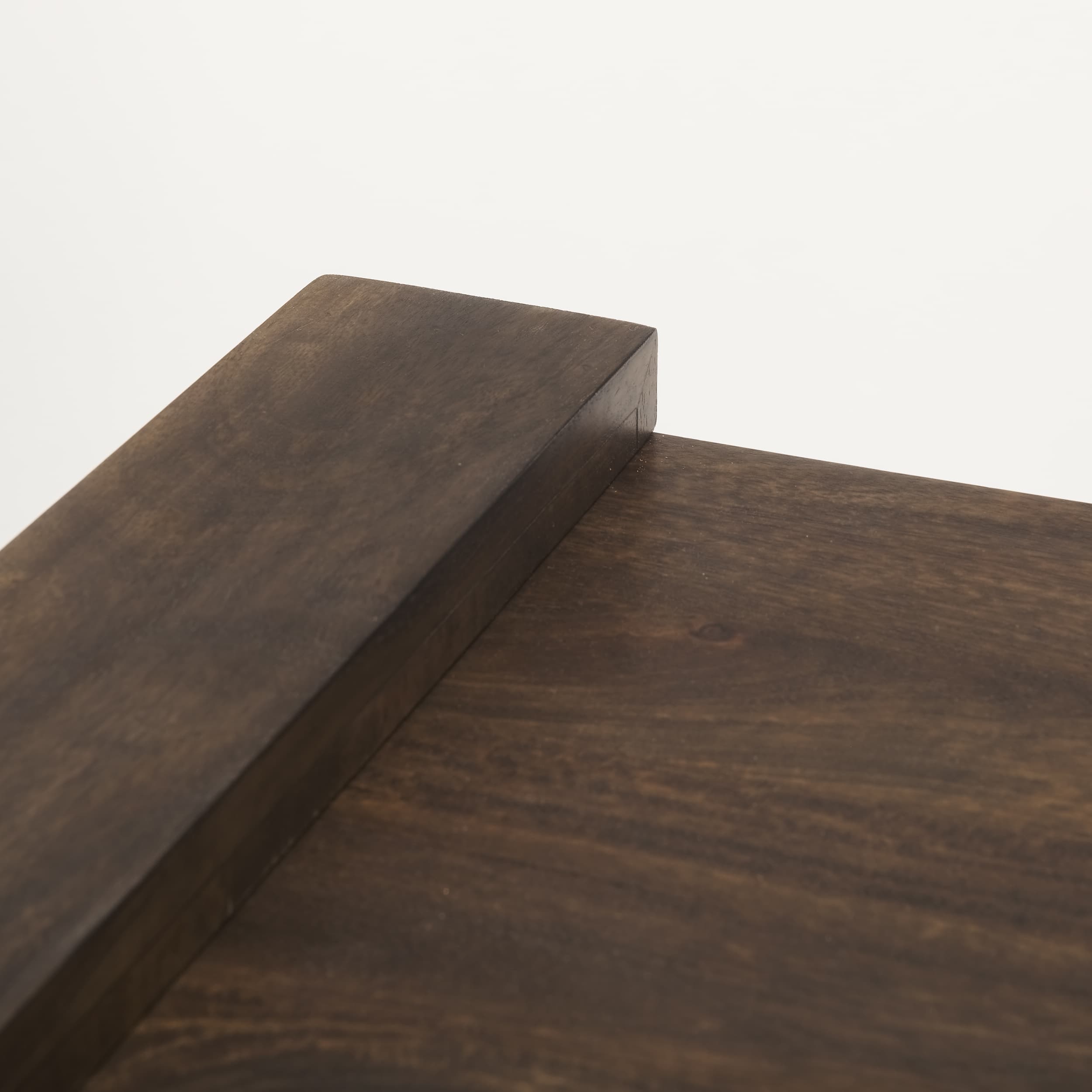 Athelia Dark Brown Wood Accent Table — product photograph