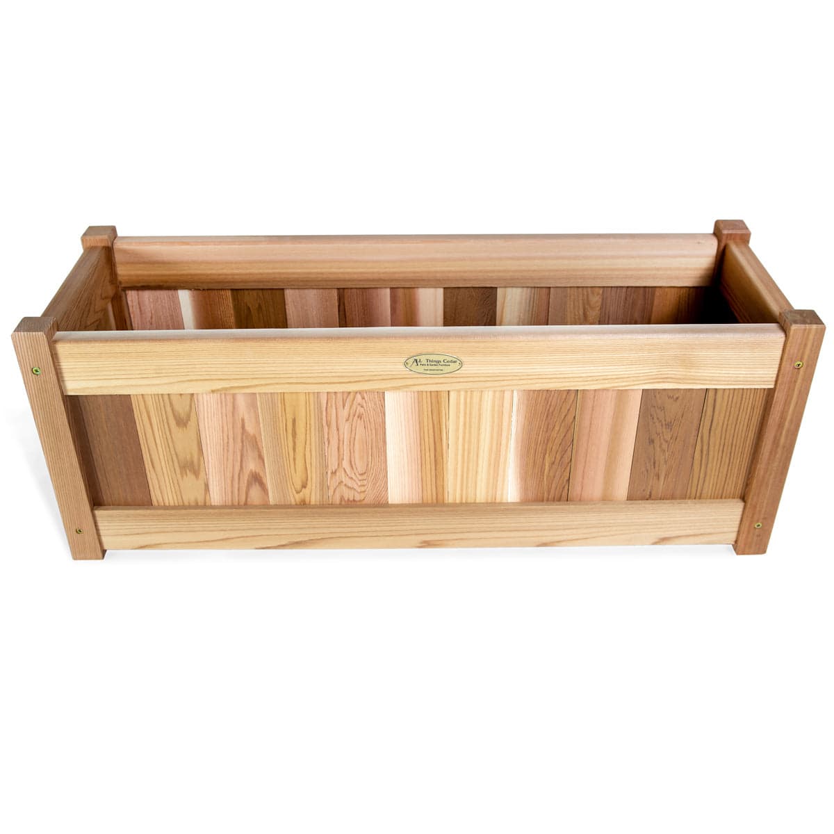Cedar Planter Box with Trellis Privacy Screen Set PL30-T — product photograph