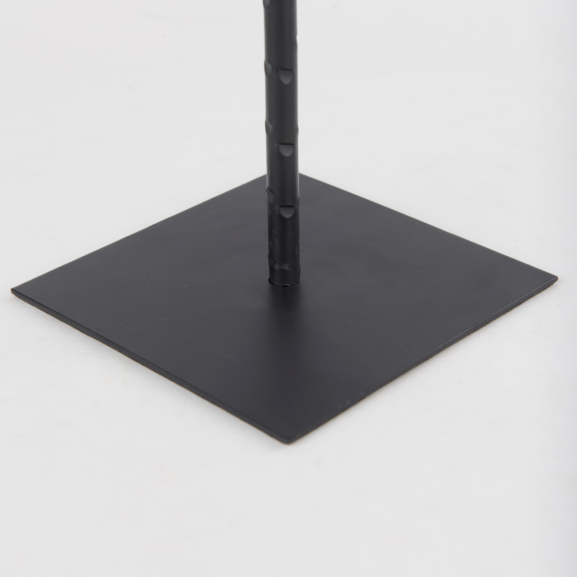 Porter 6.0L x 6.0W x 30.0H Large Black Iron Candle Holder — product photograph