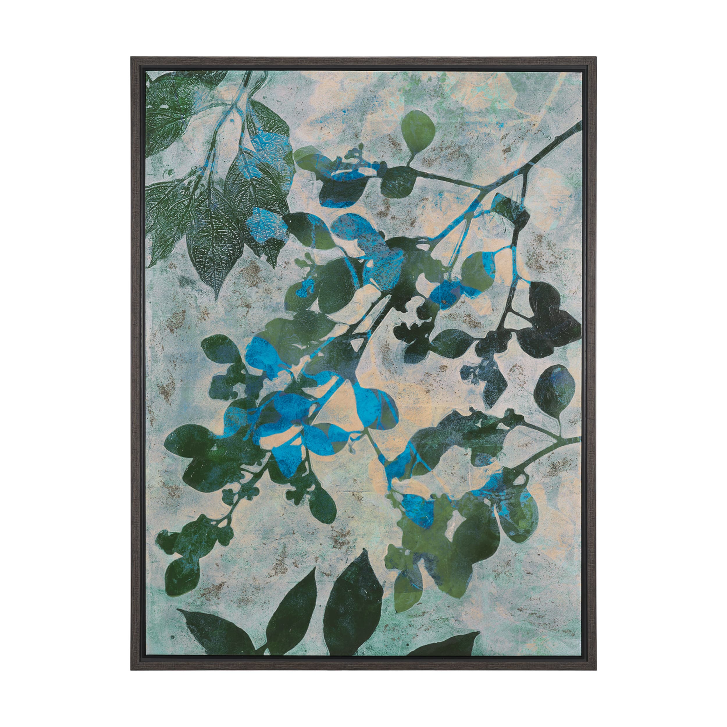 One of a Kind by Liz St. Andre Hand-Embellished Textured Framed Canvas Artwork — product photograph