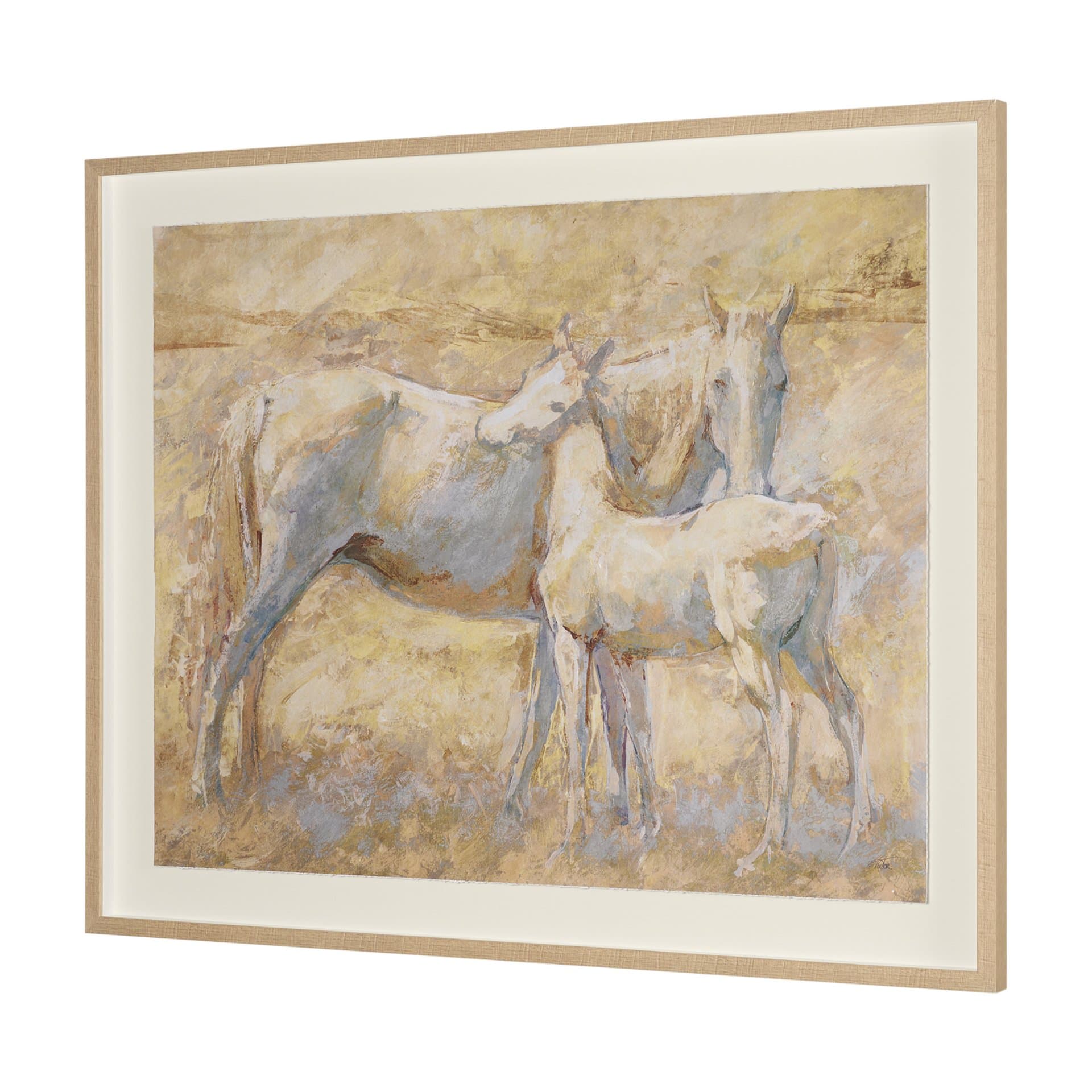 Curious II by Mercana Studio Hand Embelished Framed Artwork Matted under Glass — product photograph