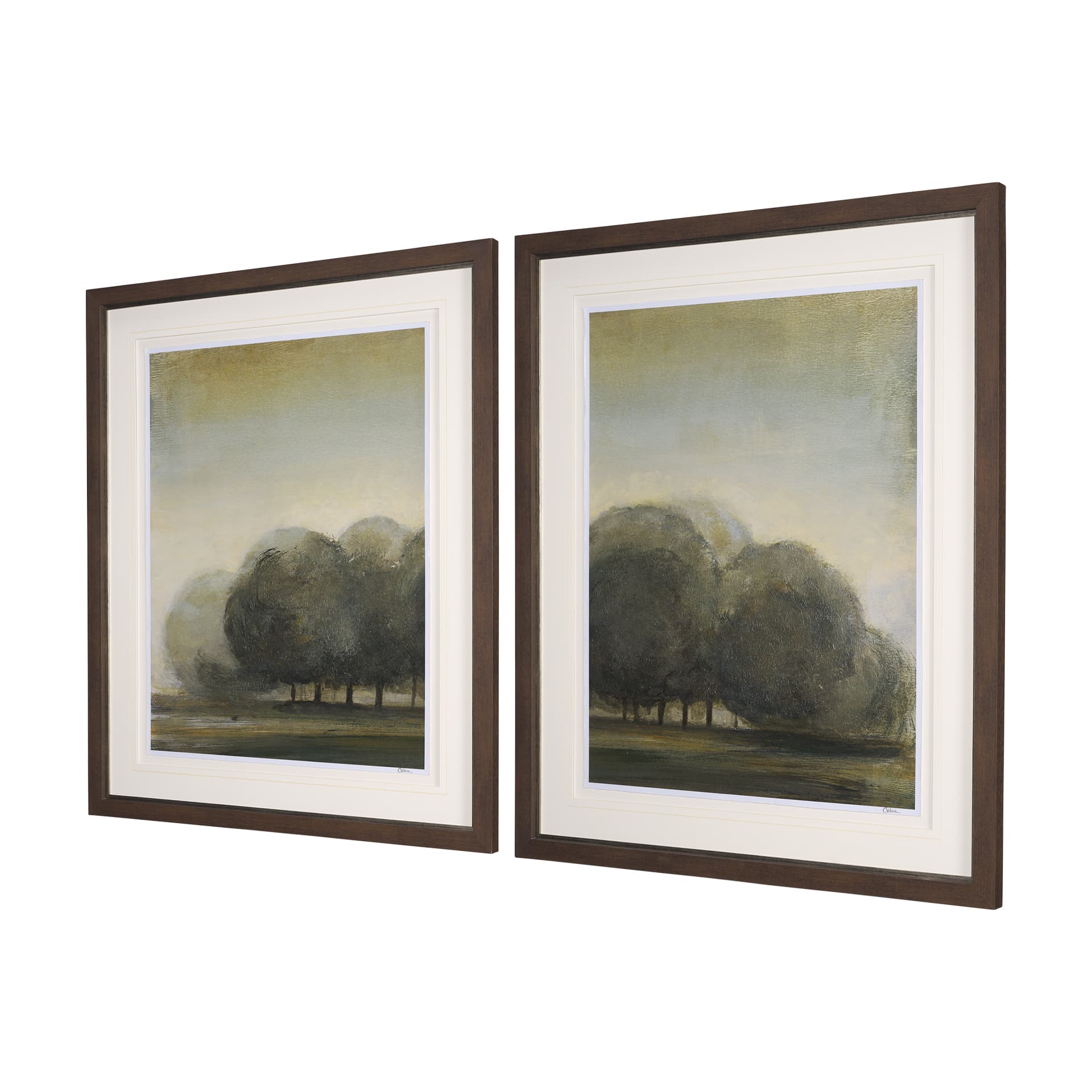Secret Garden-L by Mercana Studio a Hand Embellished Textured Framed Art Print Matted under Glass — product photograph