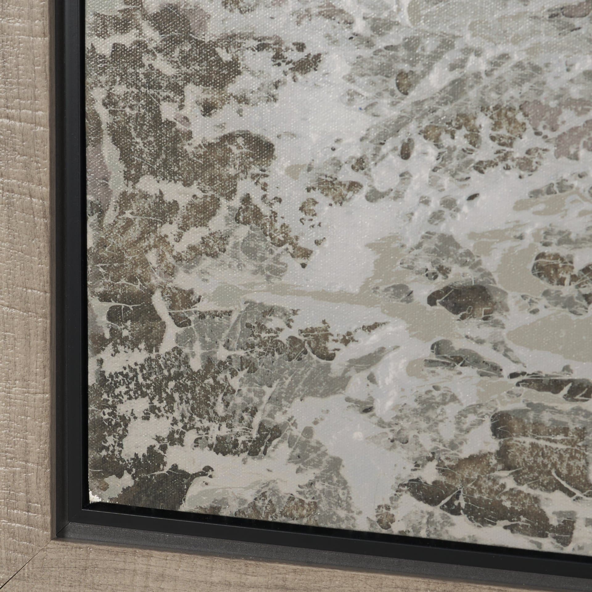 Verdant I by Mercana Studio Hand-Embellished Textured Framed Canvas Artwork — product photograph