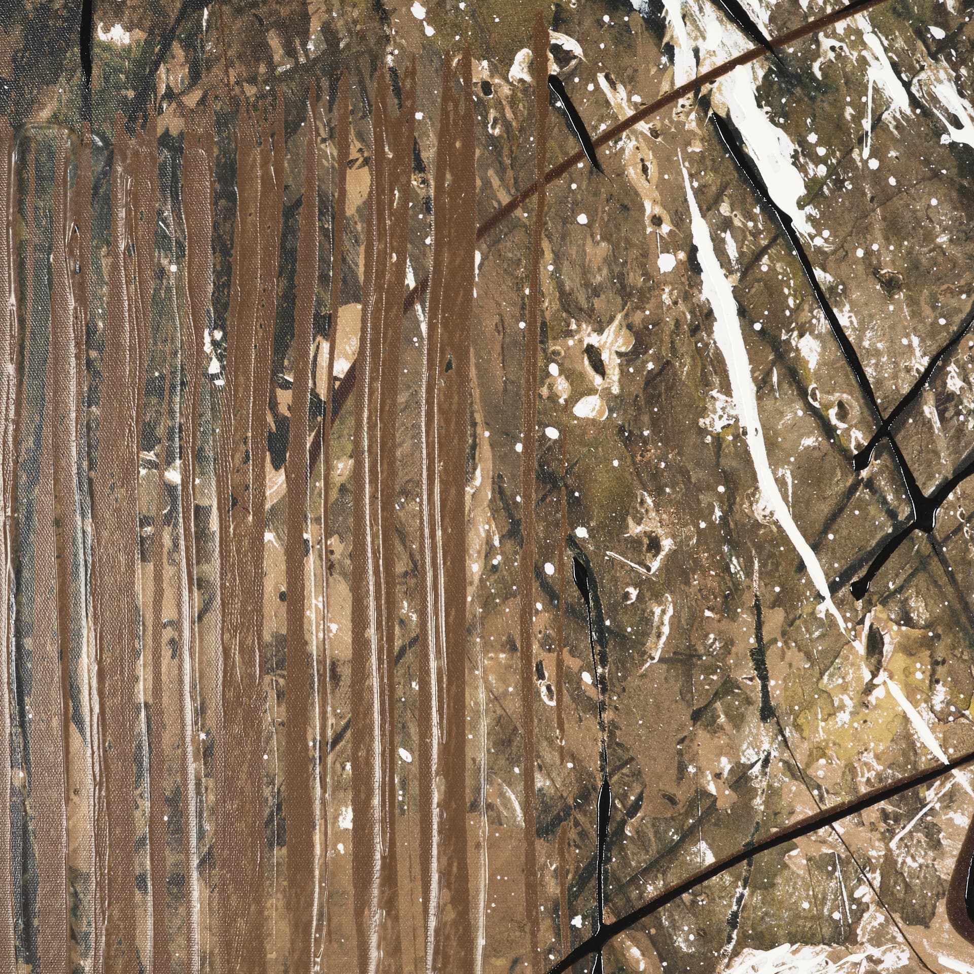 Chaos & Order I by Chad Warren a Hand Embellished Textured Framed Canvas — product photograph