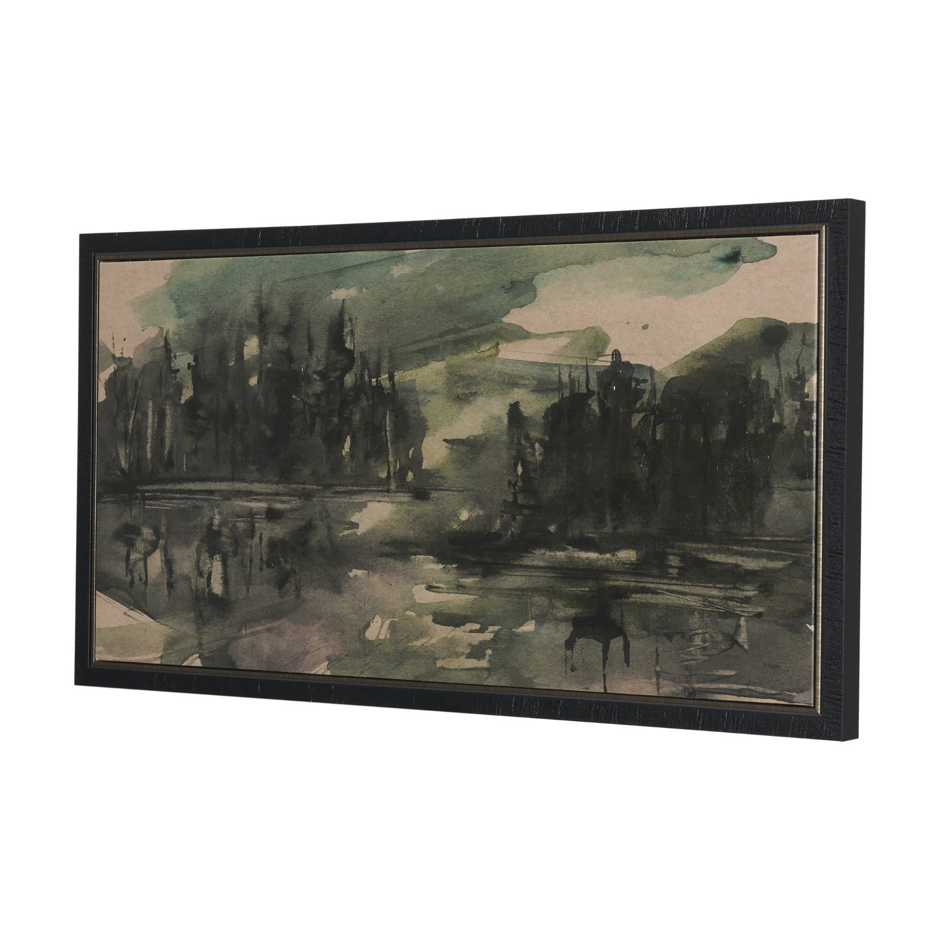 Dusk by Mercana Studio Hand-Embellished Textured Framed Canvas Artwork — product photograph