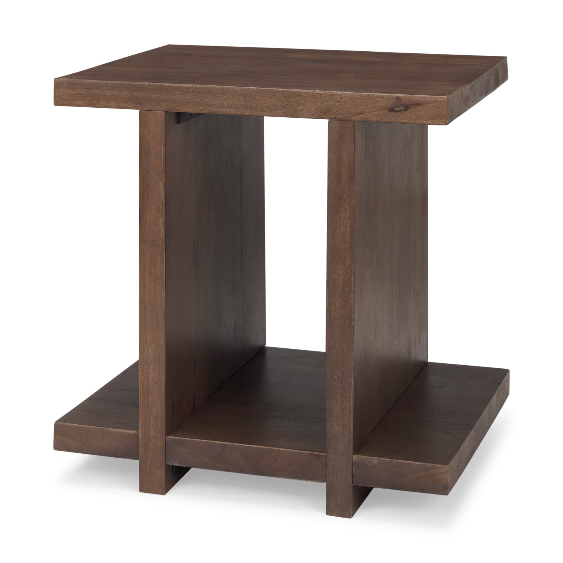 Nohr Medium Brown Wood Accent Table — product photograph