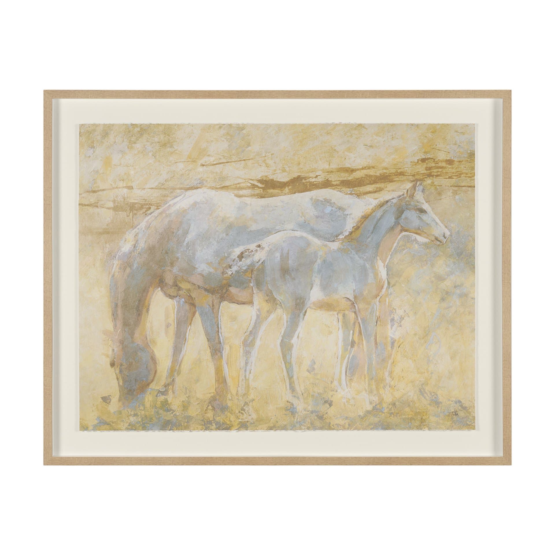 Curious I by Mercana Studio Hand Embelished Framed Artwork Matted under Glass — product photograph