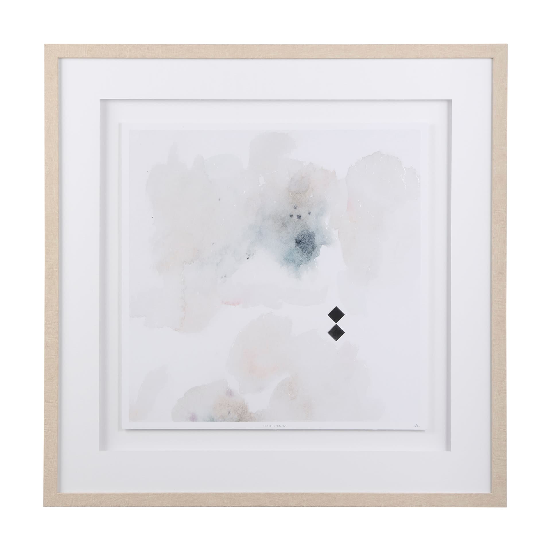 Equilibrium IV by Mercana Studio a Hand Embellished Textured Framed Art Print Matted under Glass — product photograph