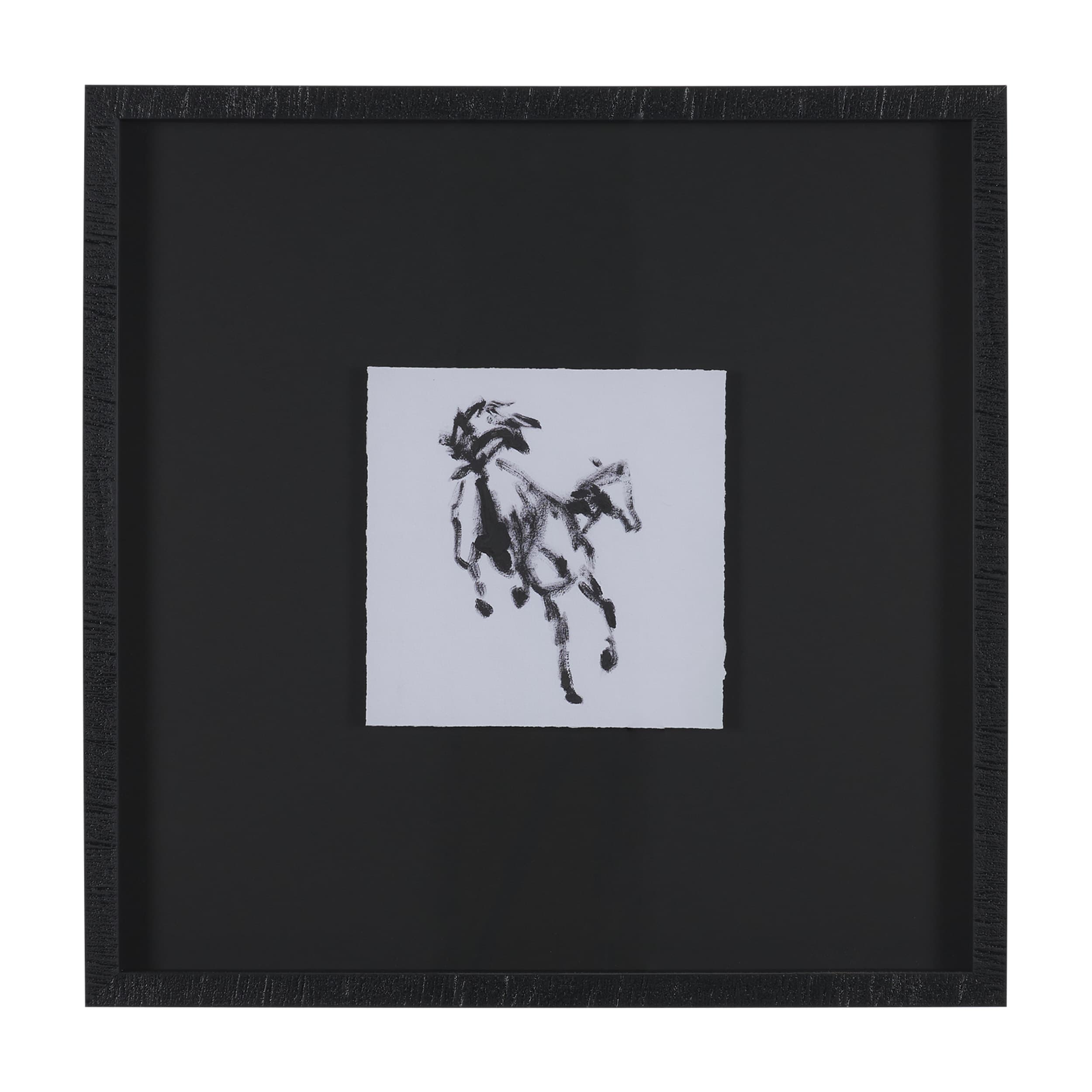Swift Shadows by Santhosh ch Hand-Embellished Framed Artwork Matted under Glass — product photograph