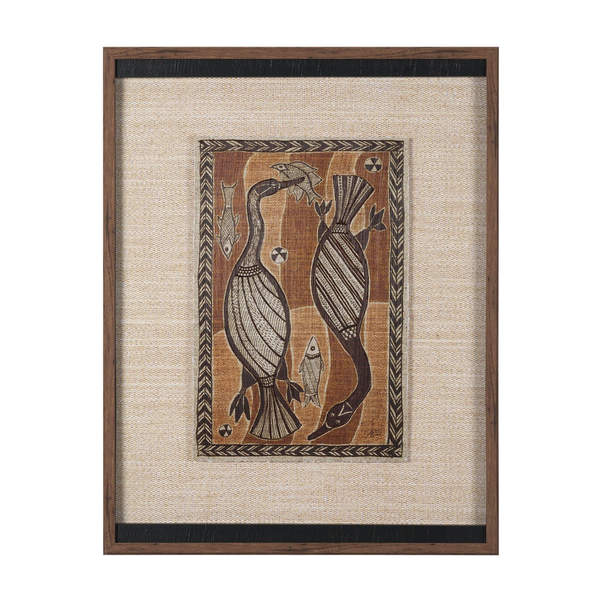 Mythical Jungle I by Mercana Studio Hand Embelished Textured Framed Artwork Matted under Glass — product photograph