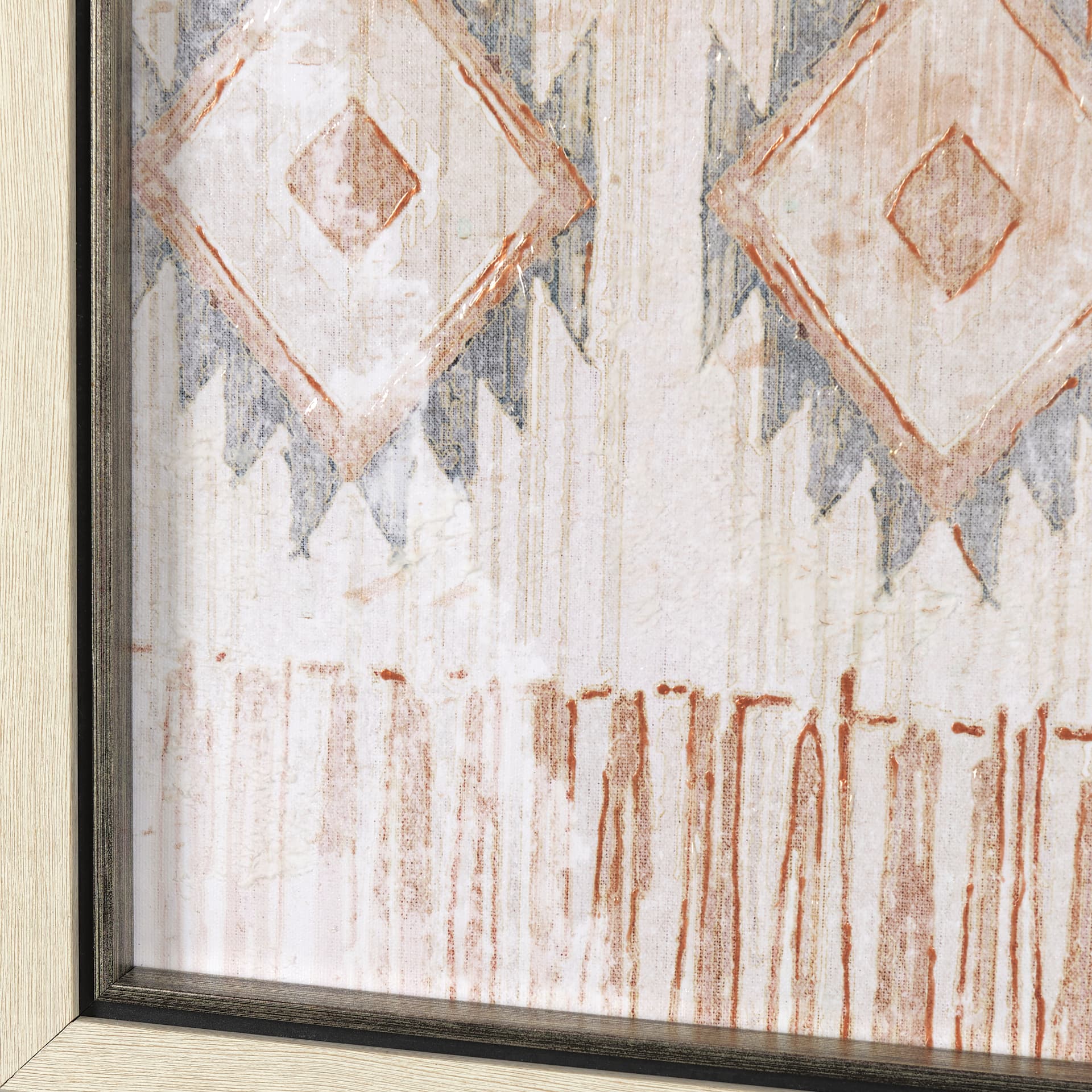 Aztec I by Mercana Studio a Hand Embellished Textured Framed Art Print — product photograph