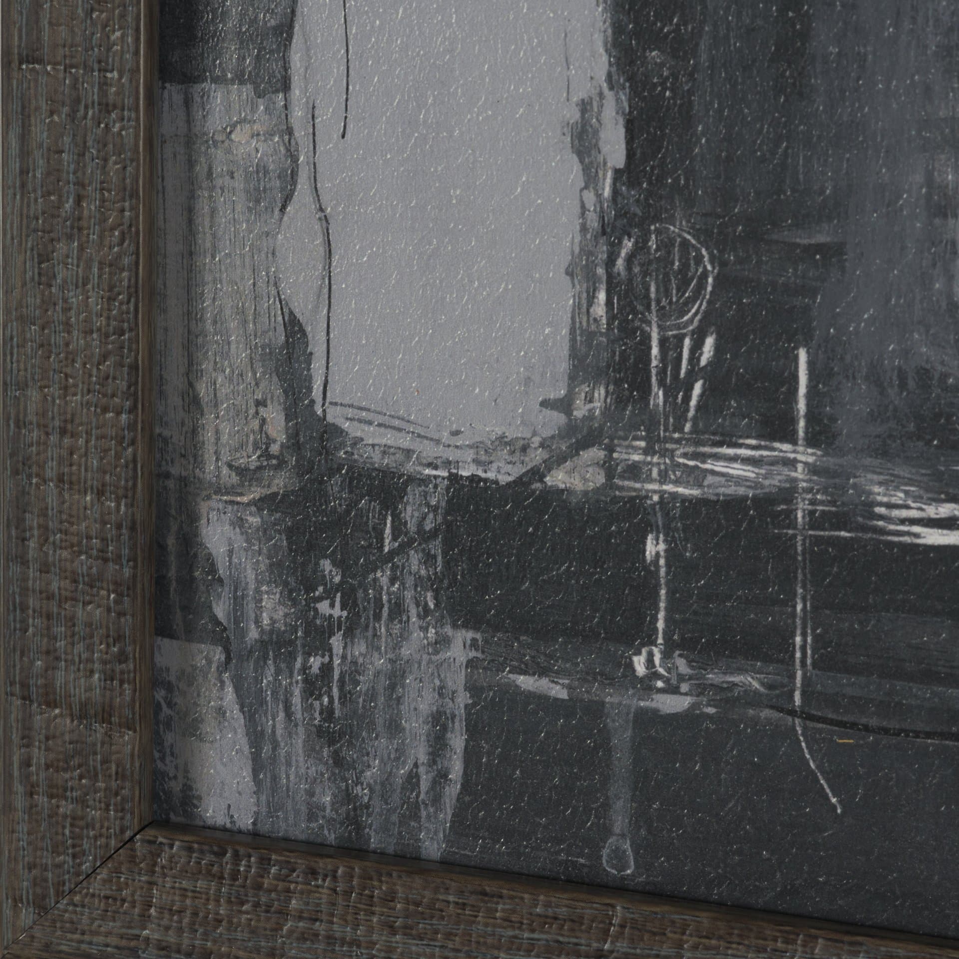Community 4A by Mercana Studio Hand-Embellished Textured Framed Artwork Matted — product photograph