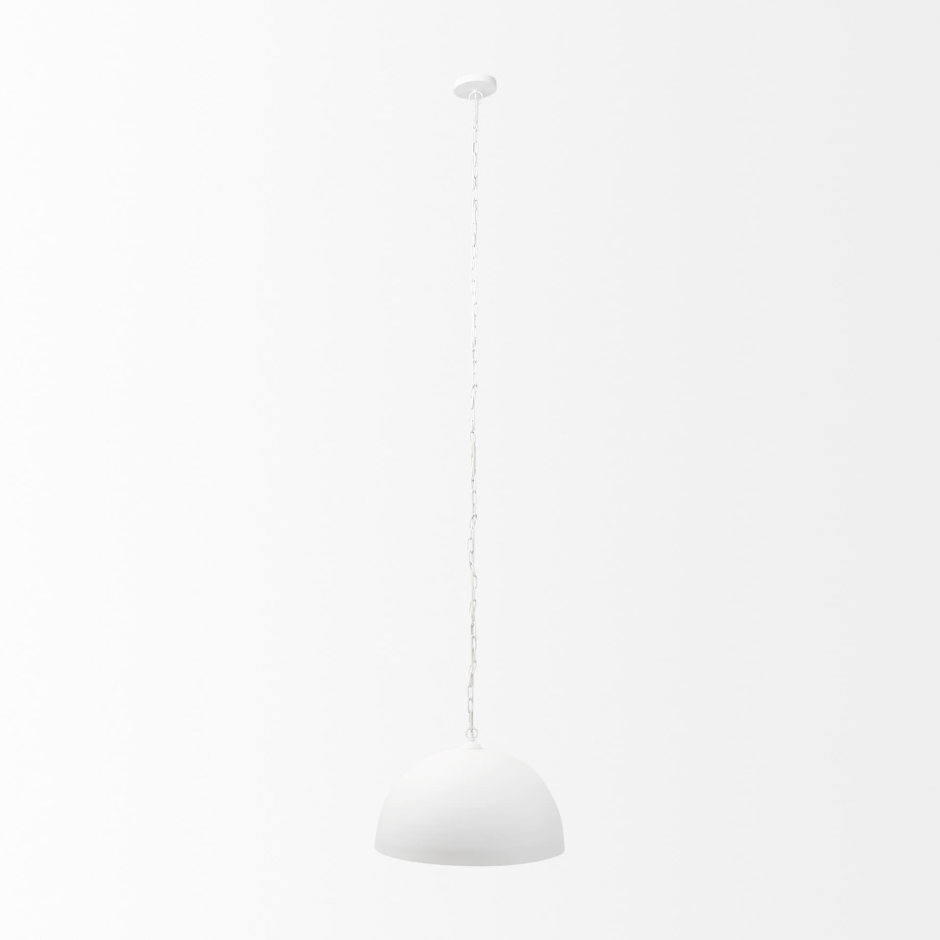 Doma 24" Round White Dome Pendant Light — product photograph