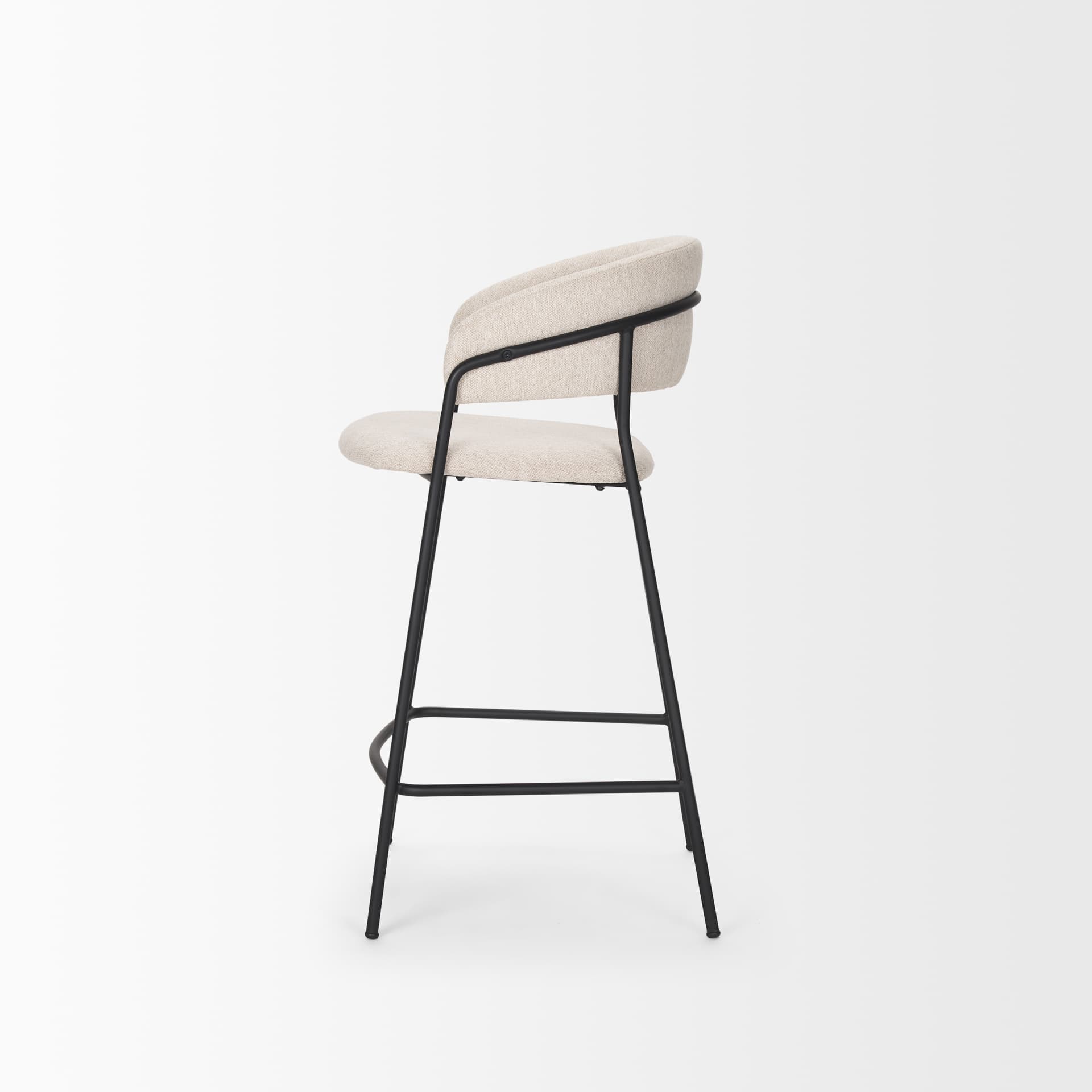 Carolyn Open Back 25.9in Seat Counter Stool | Oatmeal — product photograph