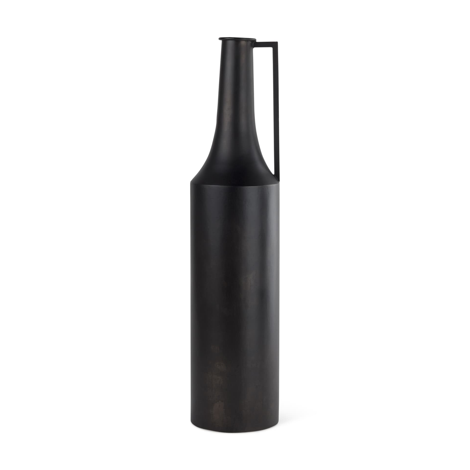 Aubrey Large 24.0H Black Iron Flower Vase — product photograph
