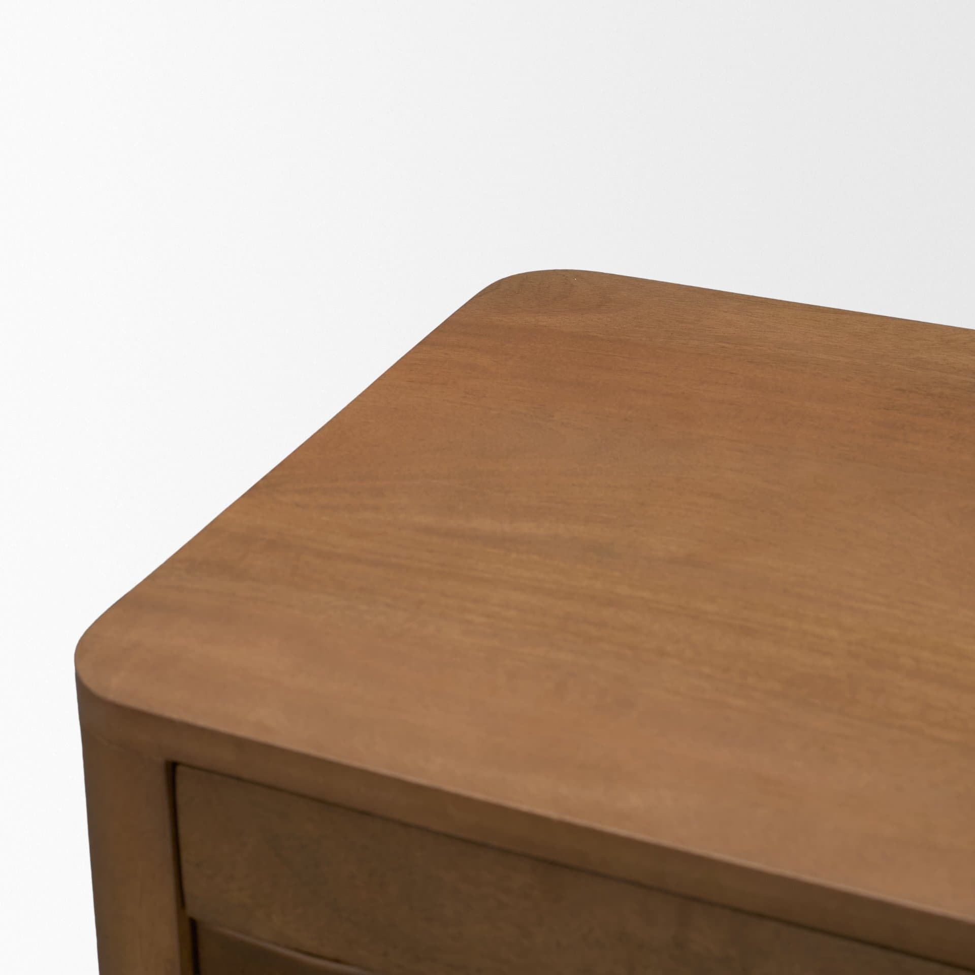 Wexlan Solid Wood w/ Leather Weave 4 Door Closed Sideboard — product photograph