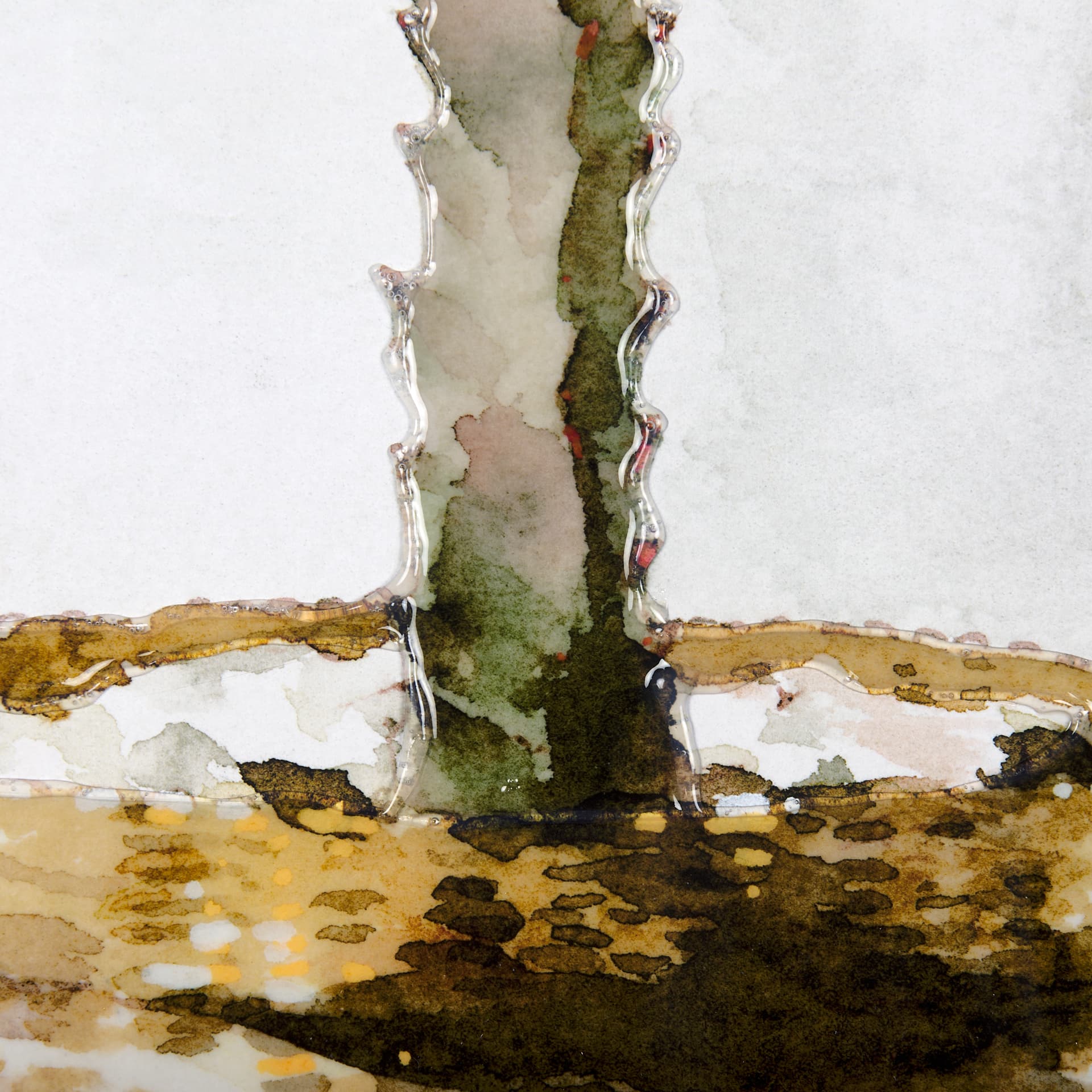 Arid Solitude I by Mercana Studio a Hand Embellished Textured Framed Art Print Matted under Glass — product photograph