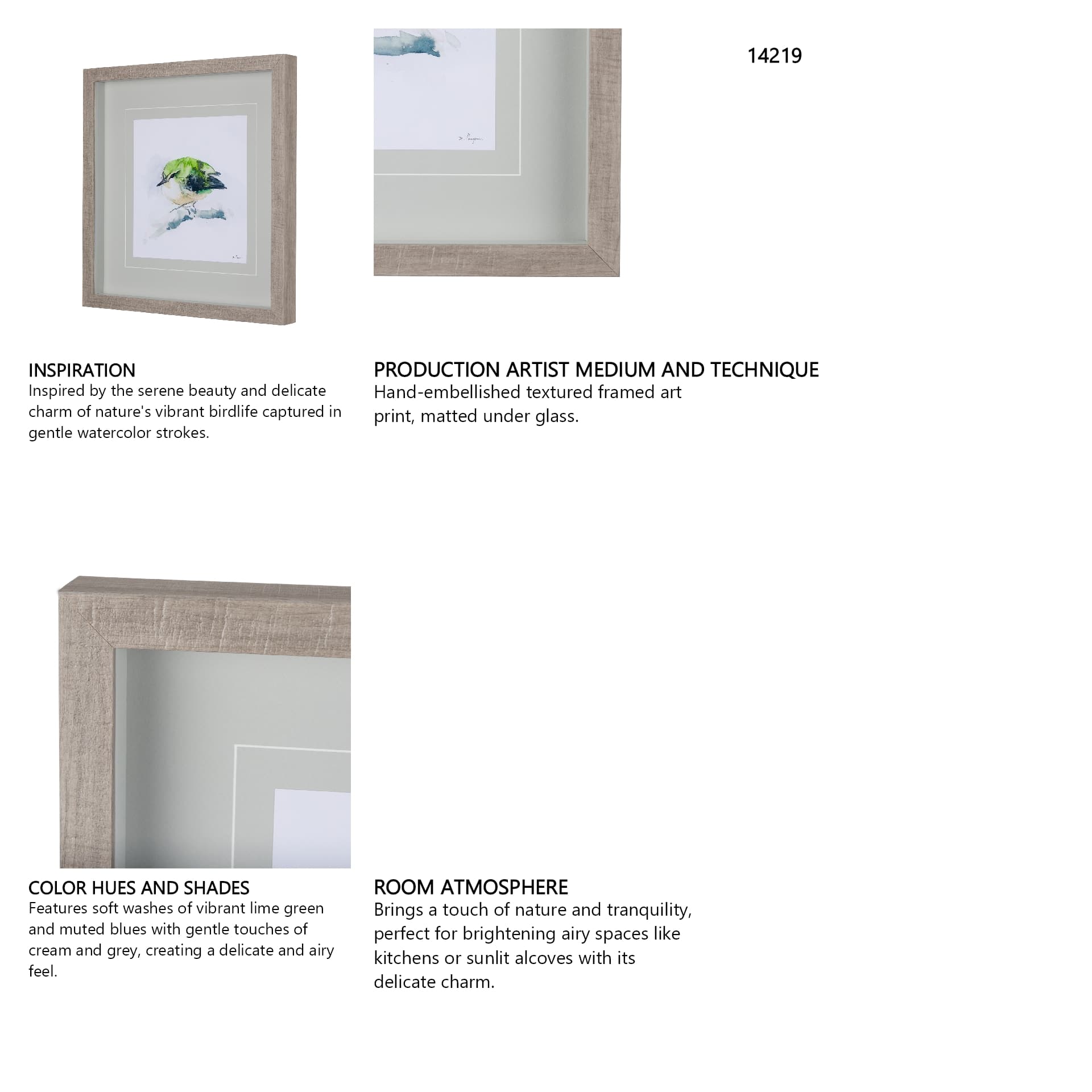 Rifleman I by Mercana Studio a Hand Embellished Textured Framed Art Print Matted under Glass — in a styled room