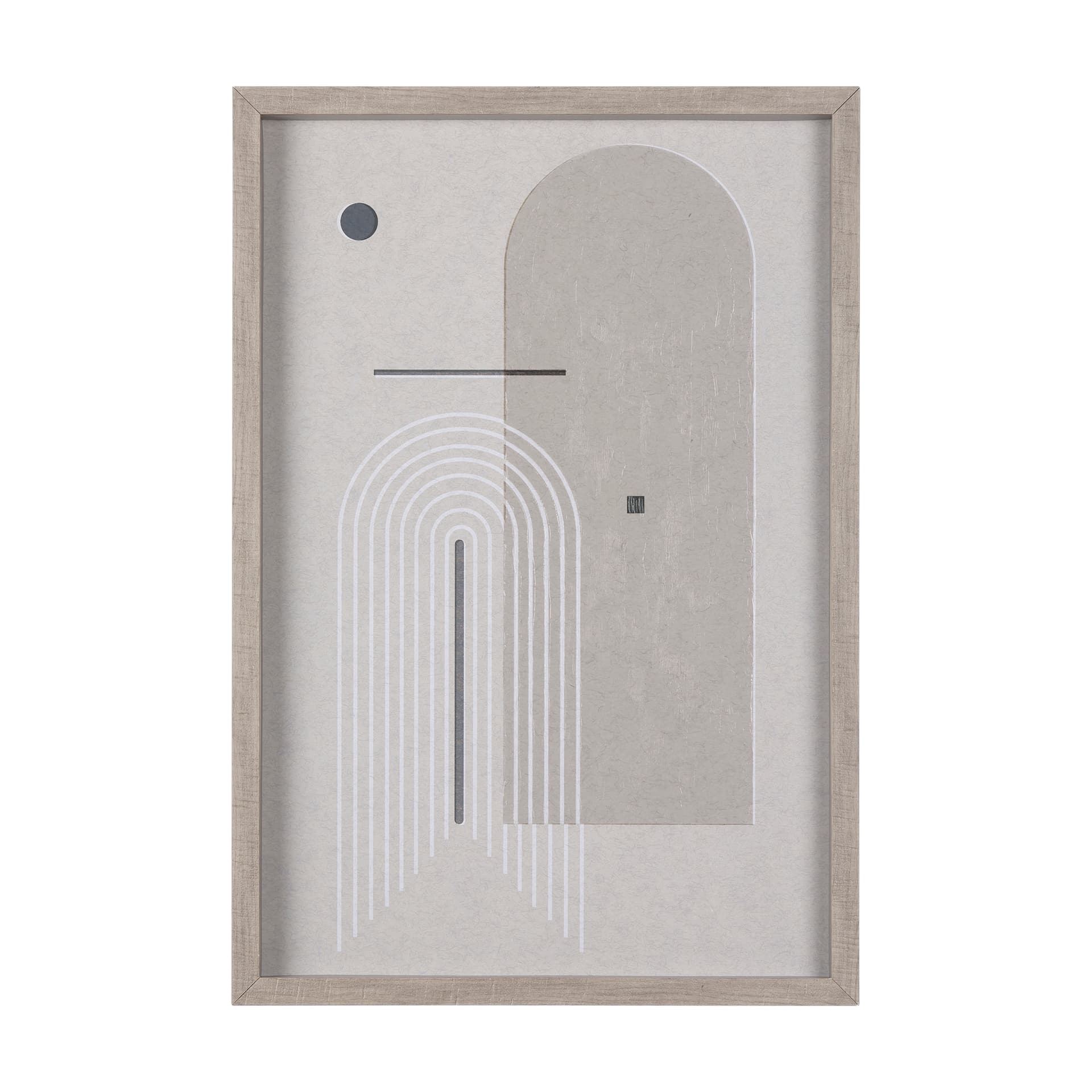 Balance II by Mercana Studio a Hand Embellished Textured Framed Art Print Matted under Glass — product photograph