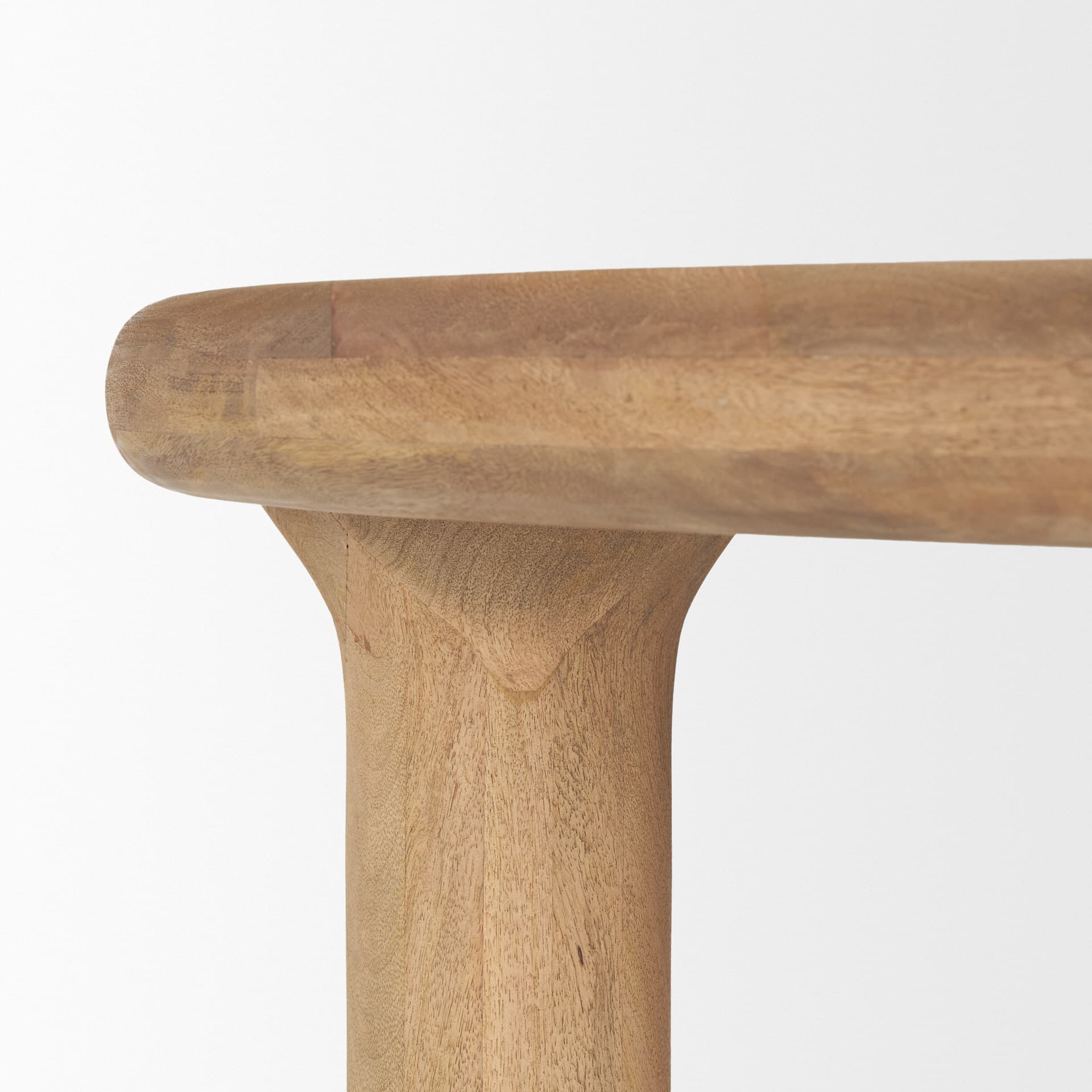 Soma 48" Round Dining Table | Modern | Light Brown Wood | Seats 4 — product photograph
