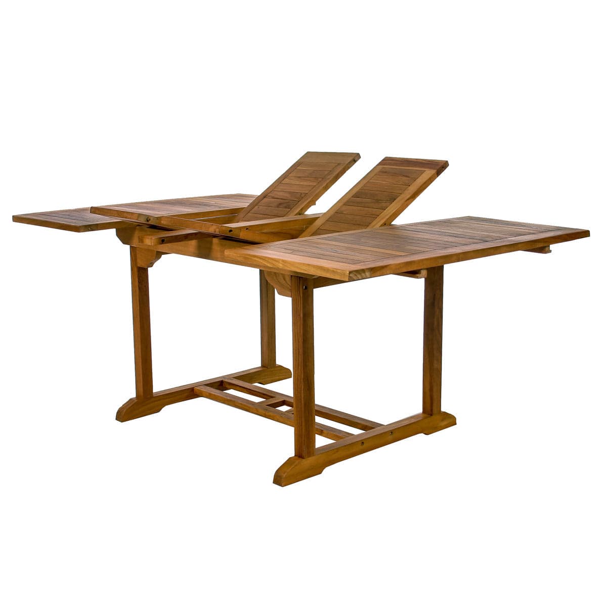 5-Piece Teak Butterfly Extension Table Dining Chair Set TD72-20 — product photograph