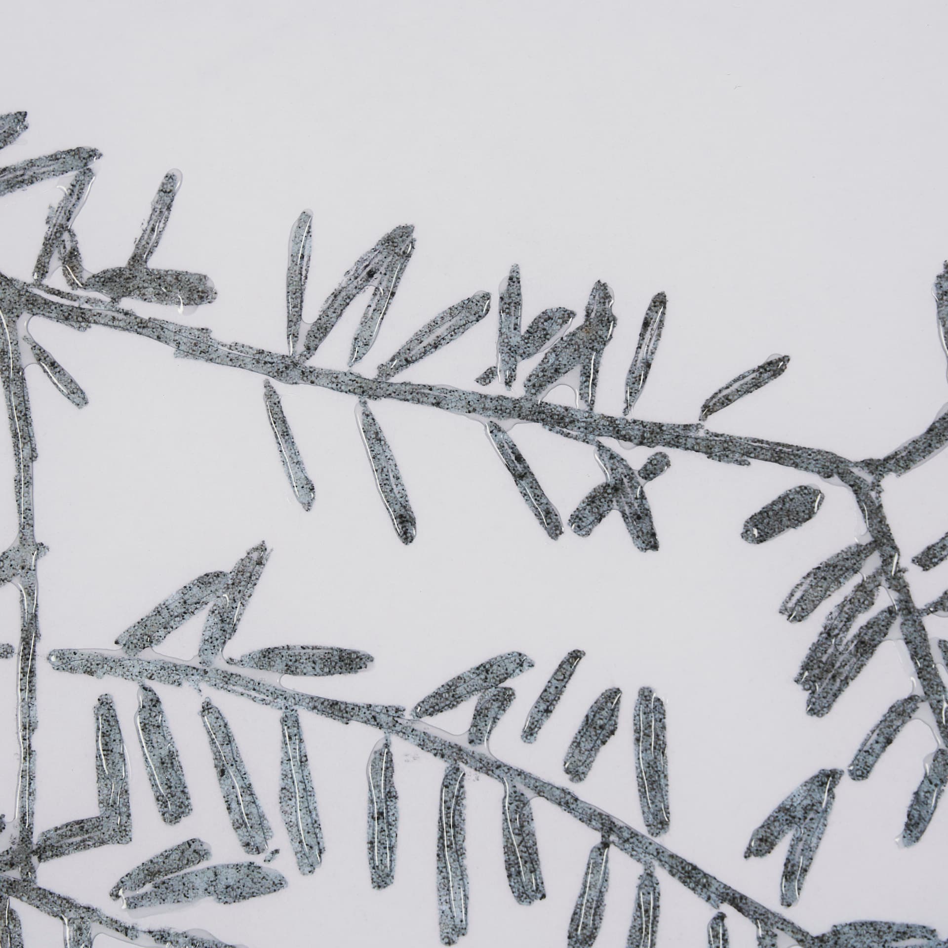 Evergreen Branches I by Mercana Studio a Hand Embellished Framed Art Print Matted under Glass — product photograph