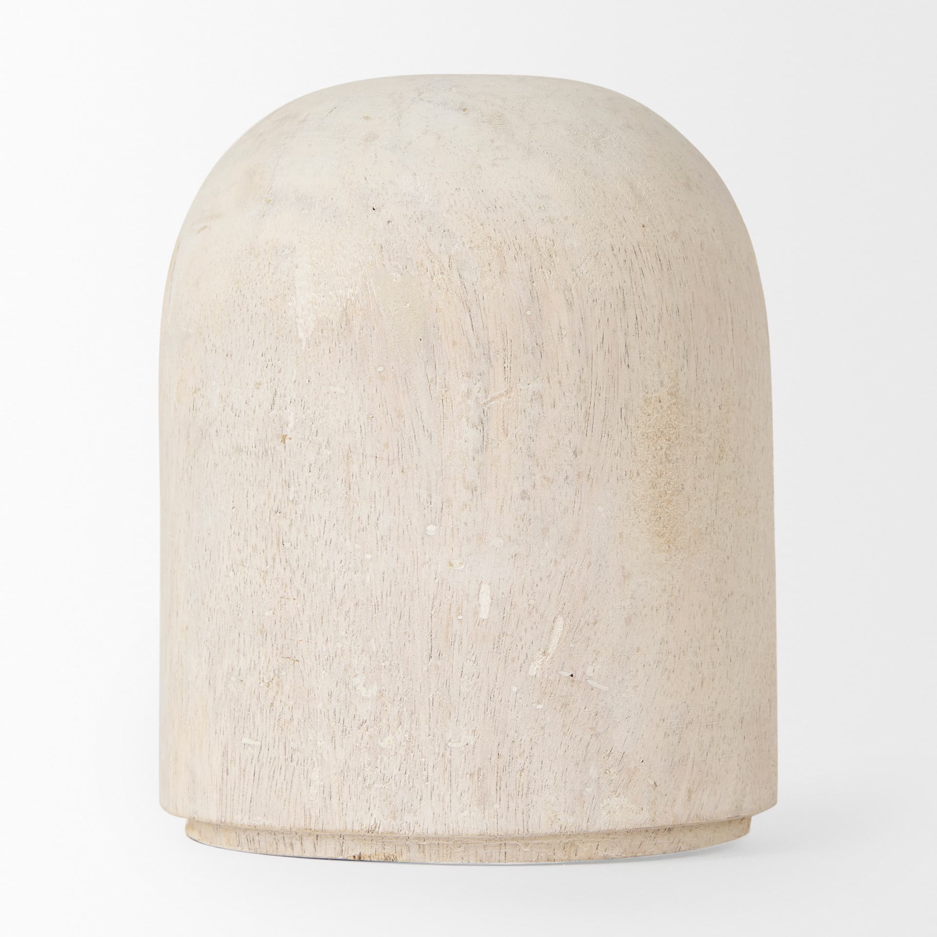 Knox Short White-Wash Wood Decorative Object — product photograph