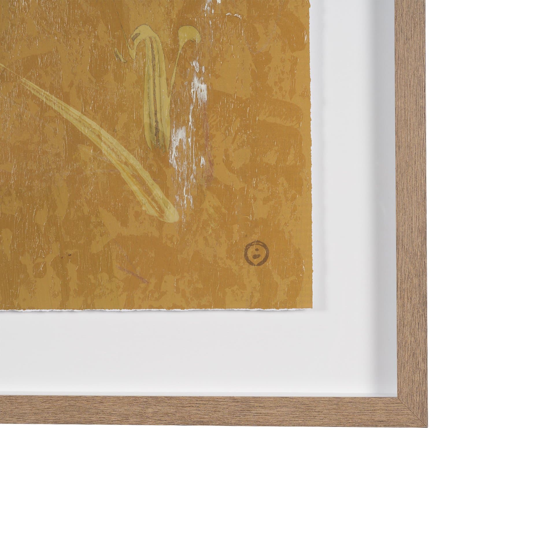 Mental Crossfire I by Mercana Studio Hand-Embellished Textured Framed Artwork Matted under Glass — product photograph