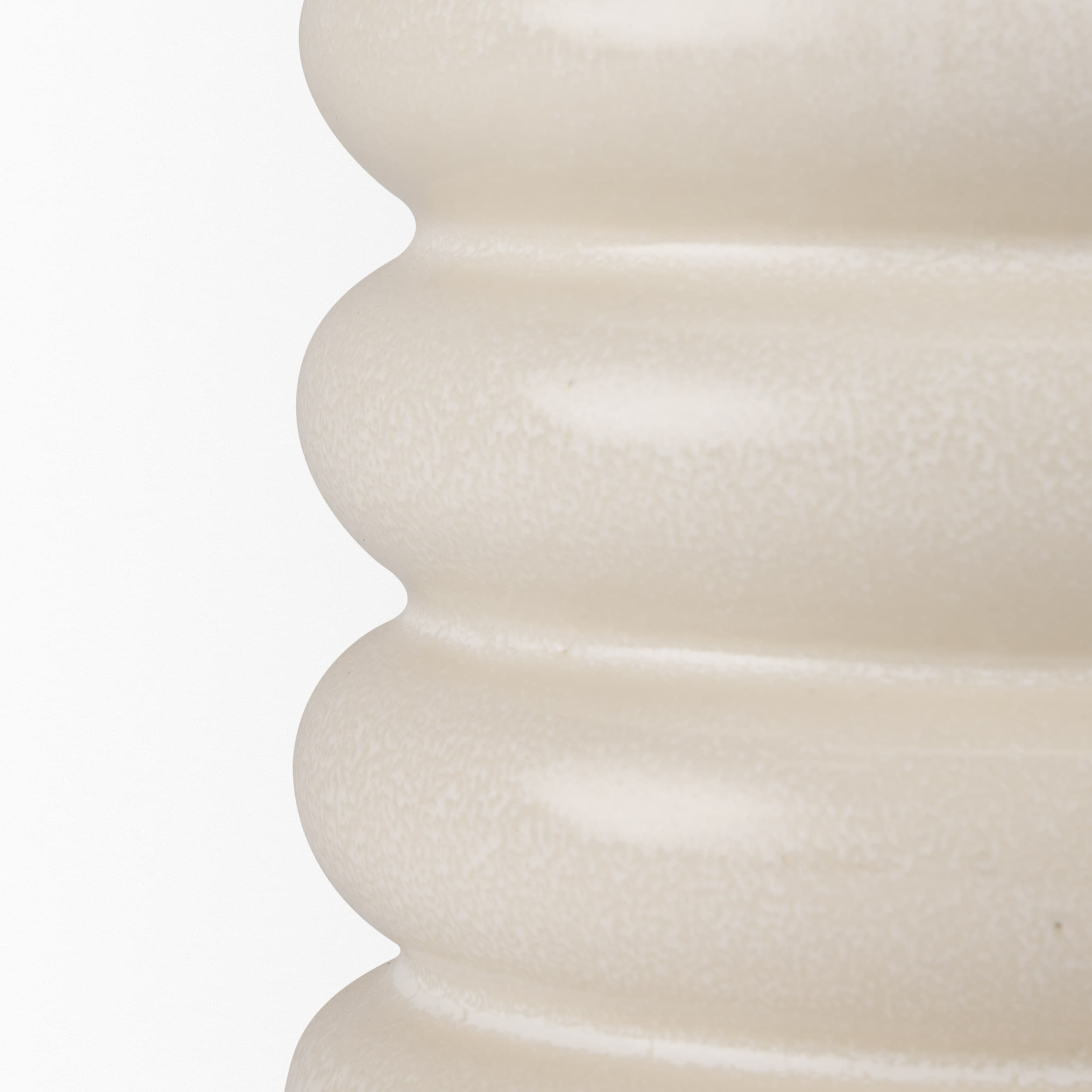 Twyla Tall Cream Glazed Ring Pot — product photograph