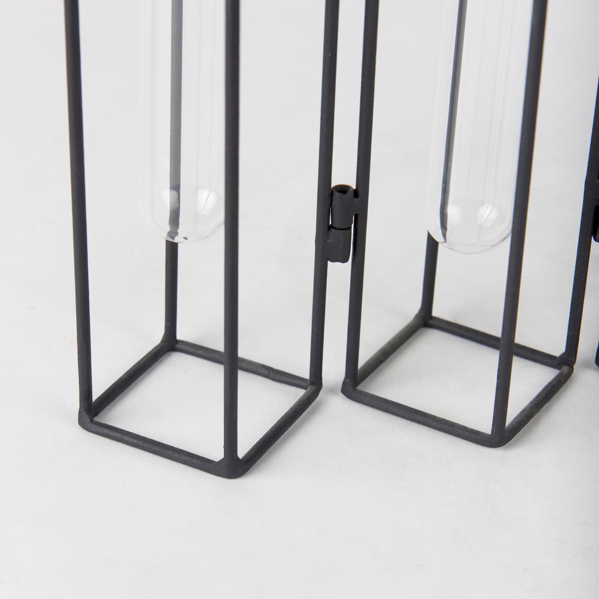 Mila 13.4L x 2.5W x 11.0H Metal and Glass Decorative Accent — product photograph