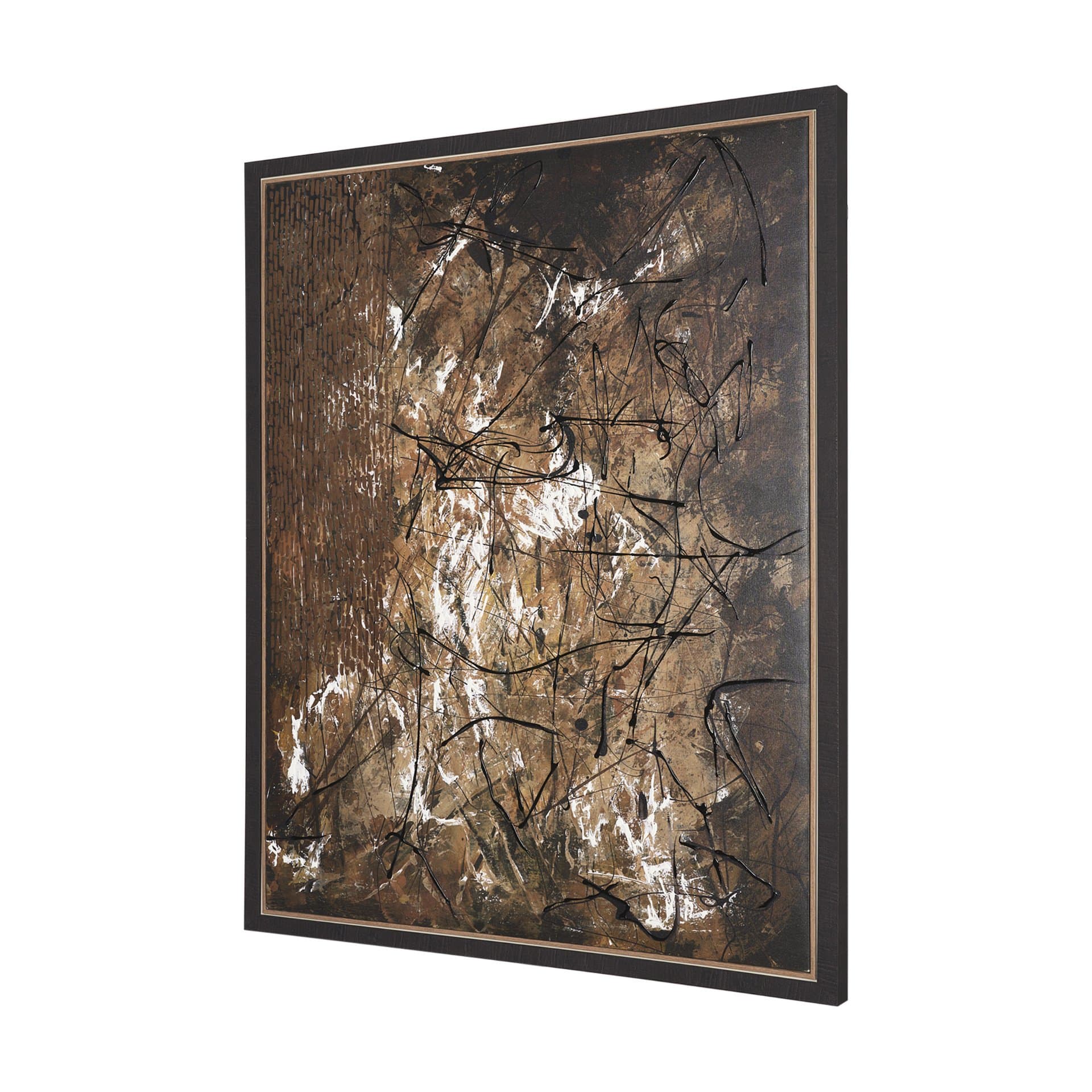 Chaos & Order III by Chad Warren a Hand Embellished Textured Framed Canvas — product photograph