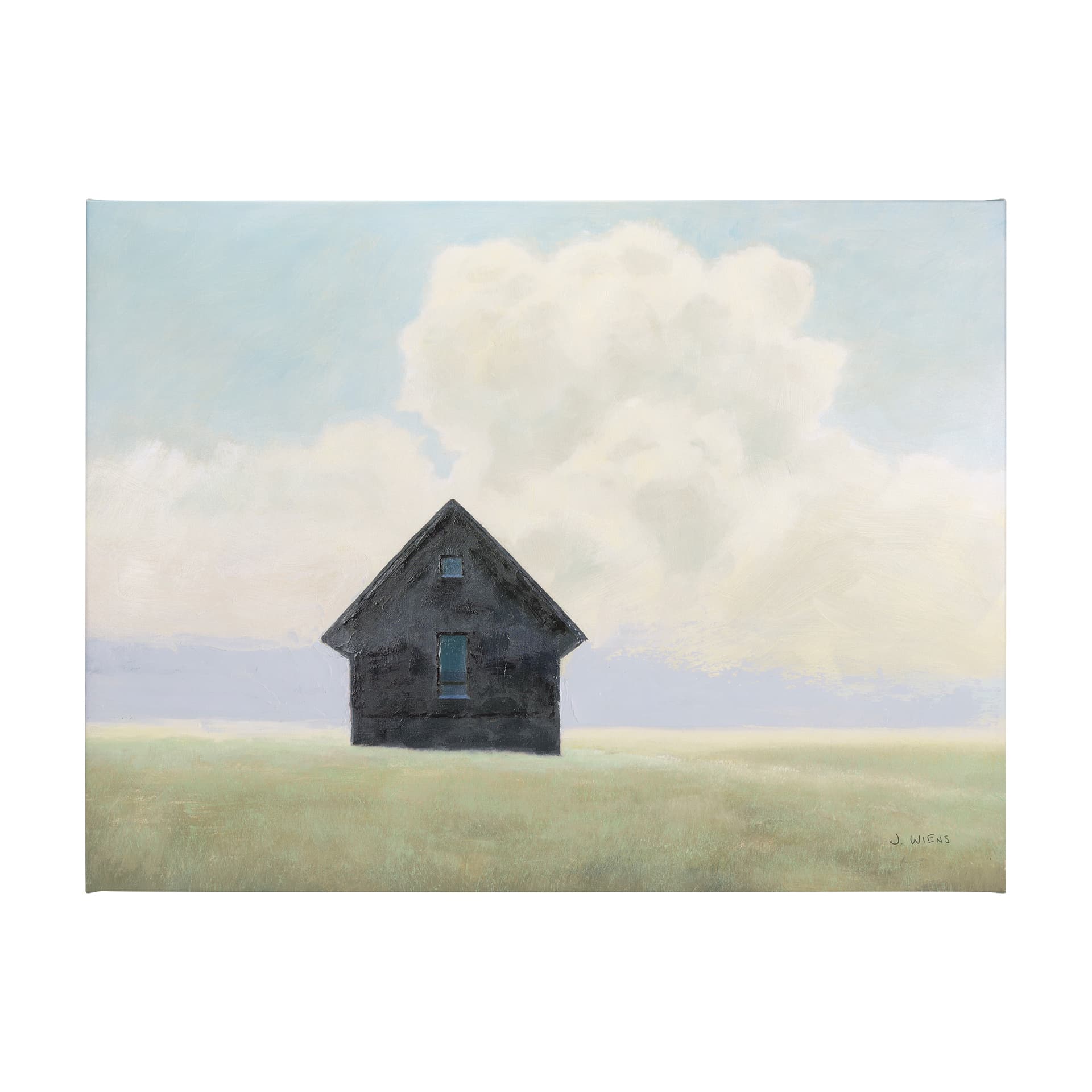 Lonely Landscape I by Mercana Studio a Hand Embellished Textured Canvas — product photograph