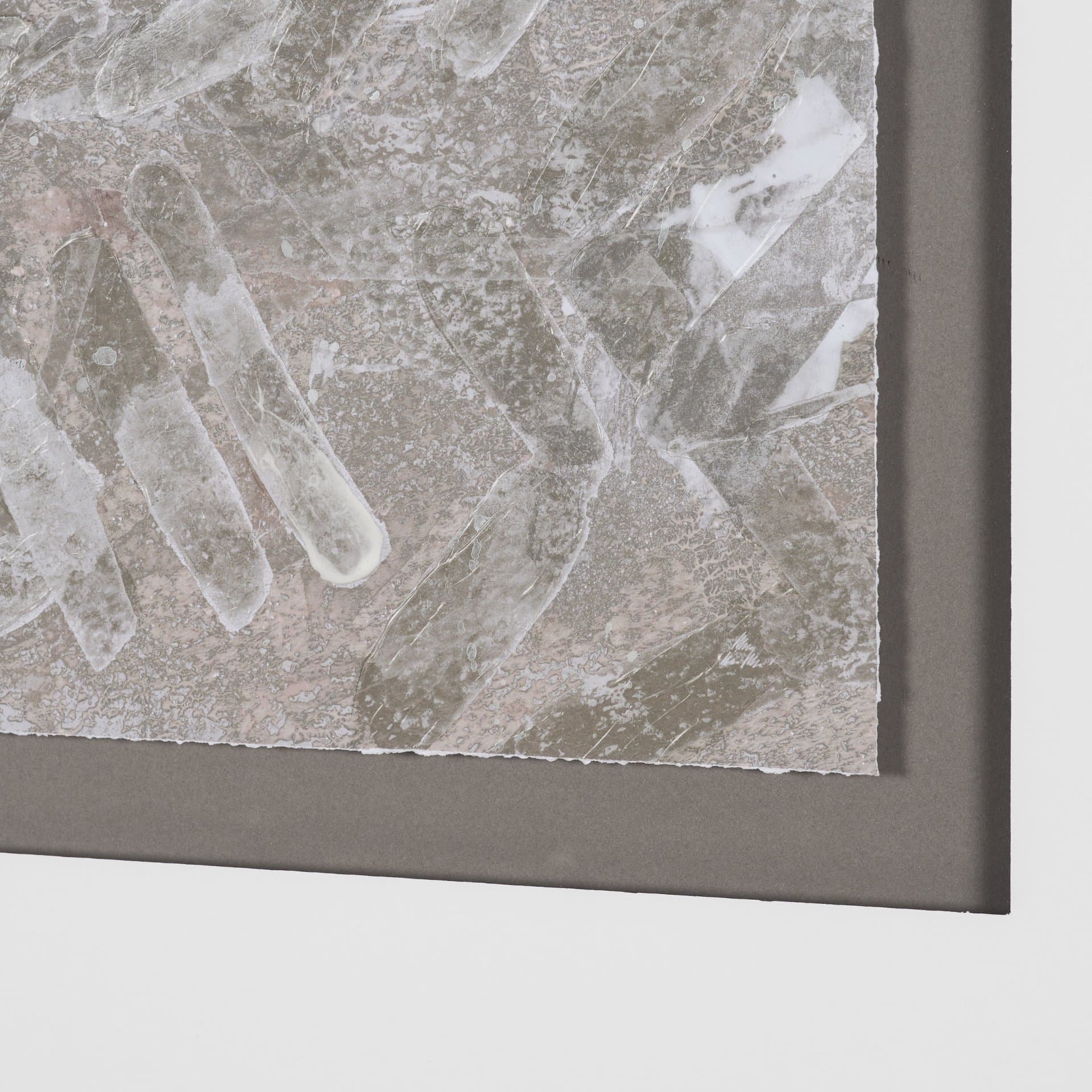 Soft Geometry I by Mercana Studio Hand-Embellished Textured Framed Artwork Matted under Glass — product photograph