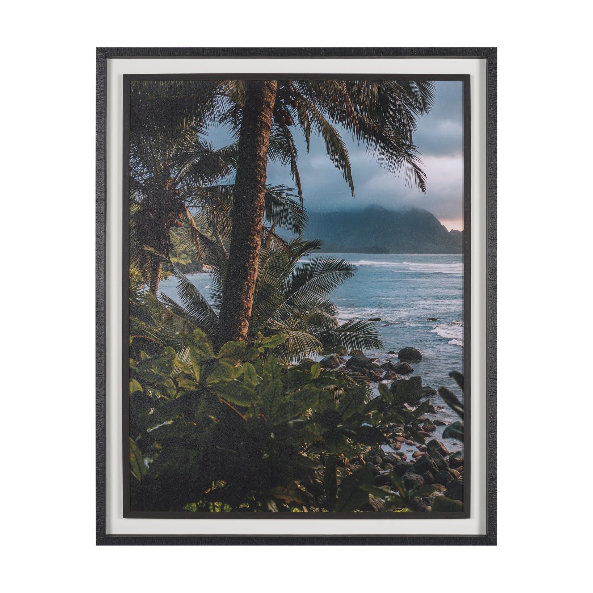 Kauai Jungle Dream by Stefan and Audrey Textured Framed Photo Print Matted under Glass — product photograph