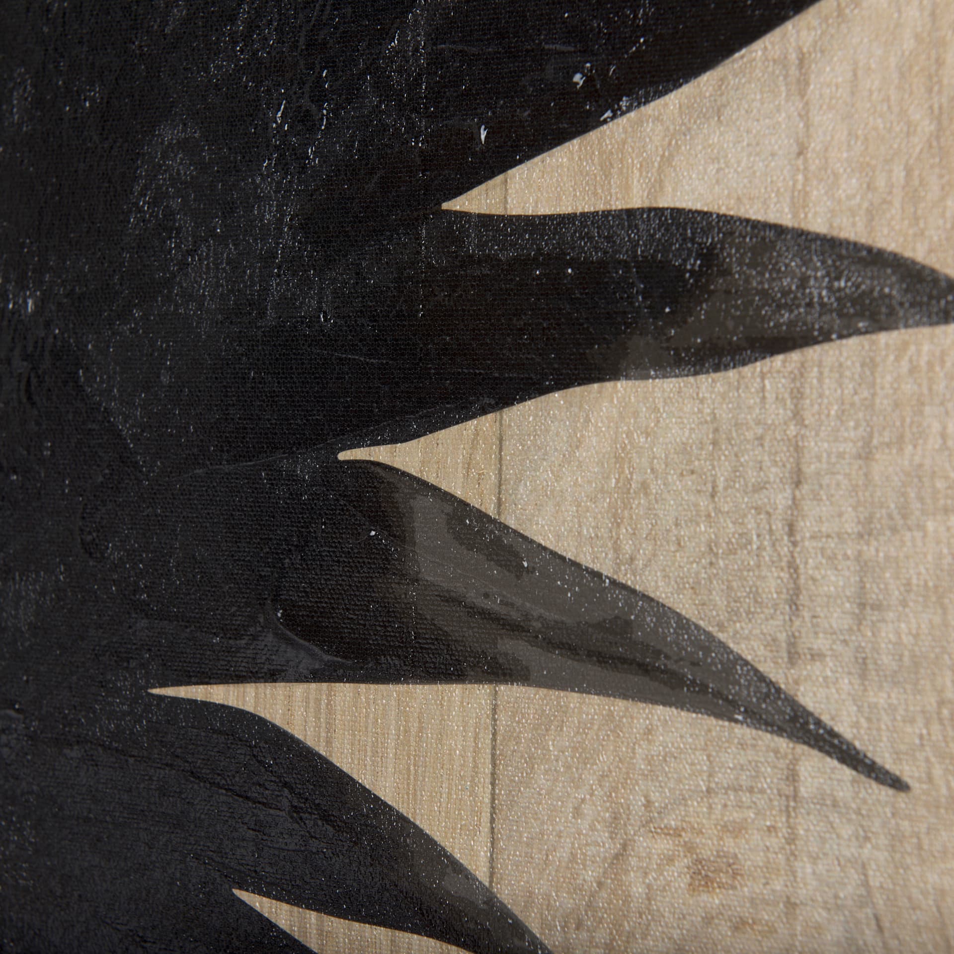 Tropical Leaf II by Mercana Studio a Hand Embellished Textured Canvas — product photograph
