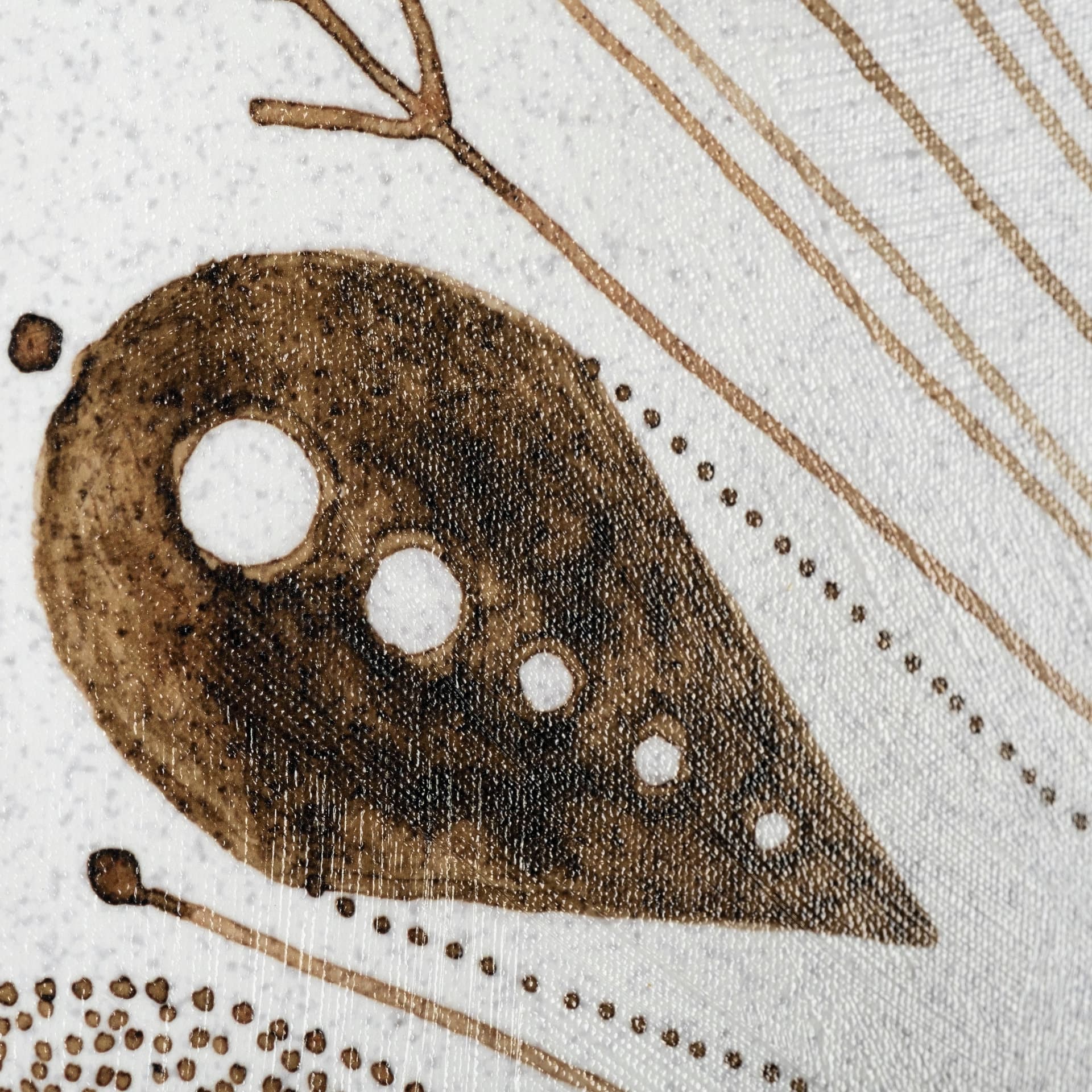 Sandpainting-Watercolor II by Chad Mackay a Hand Embellished Textured Canvas — product photograph
