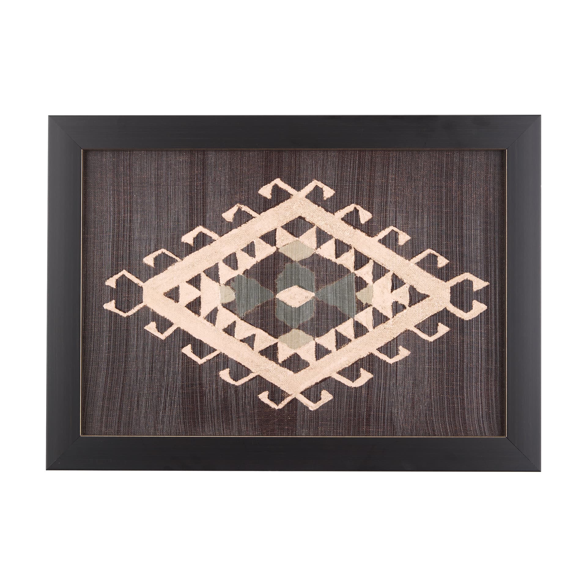 Brown Tapestry V by Mercana Studio a Hand Embellished Textured Framed Art Print — product photograph