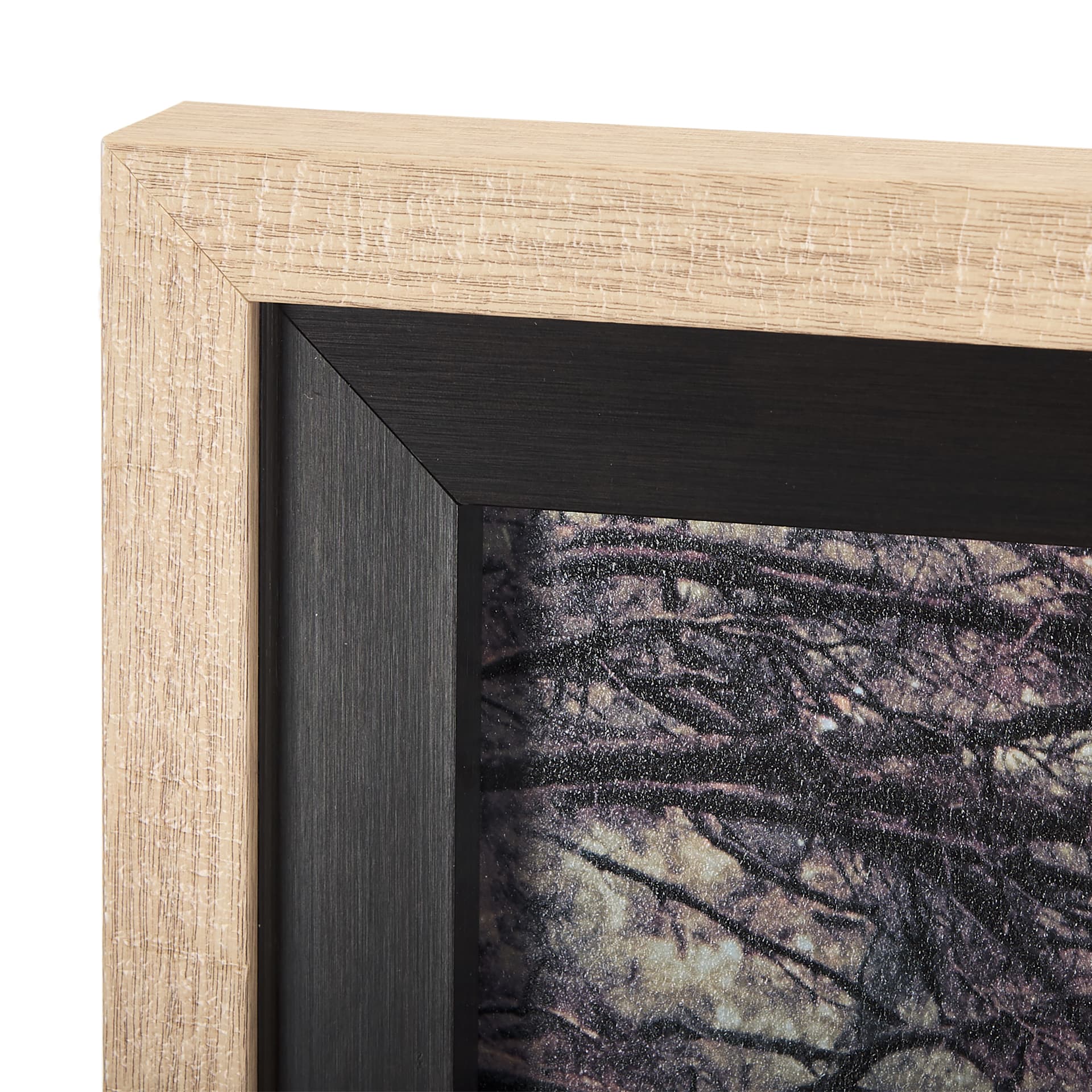 Forest Crossing by Mercana Studio a Hand Embellished Textured Framed Photo Art Print Matted under Gl — product photograph